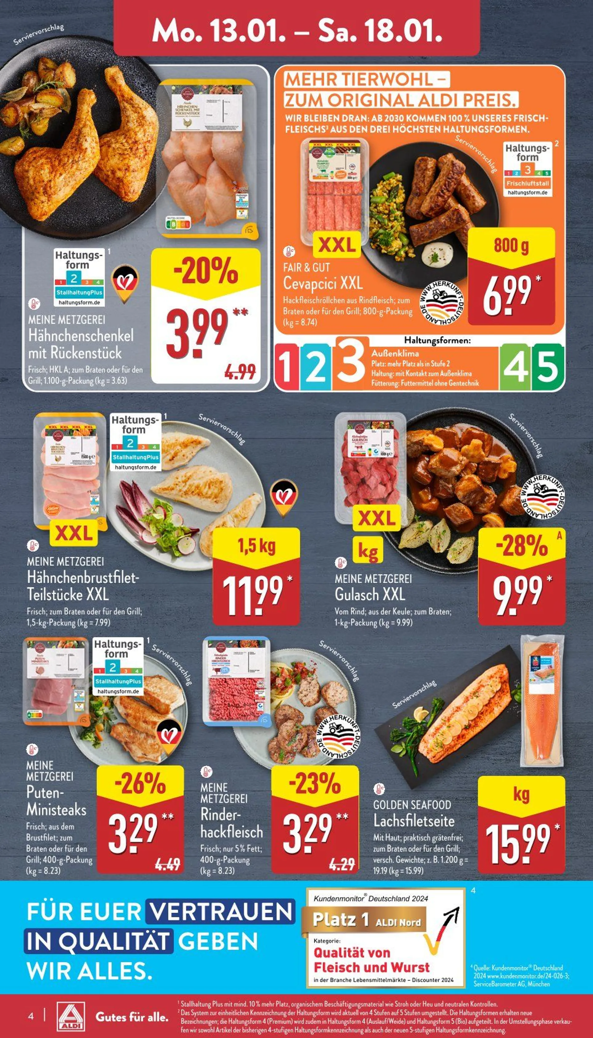 Aldi Nord Prospekt von 13. Januar bis 18. Januar 2025 - Prospekt seite 4