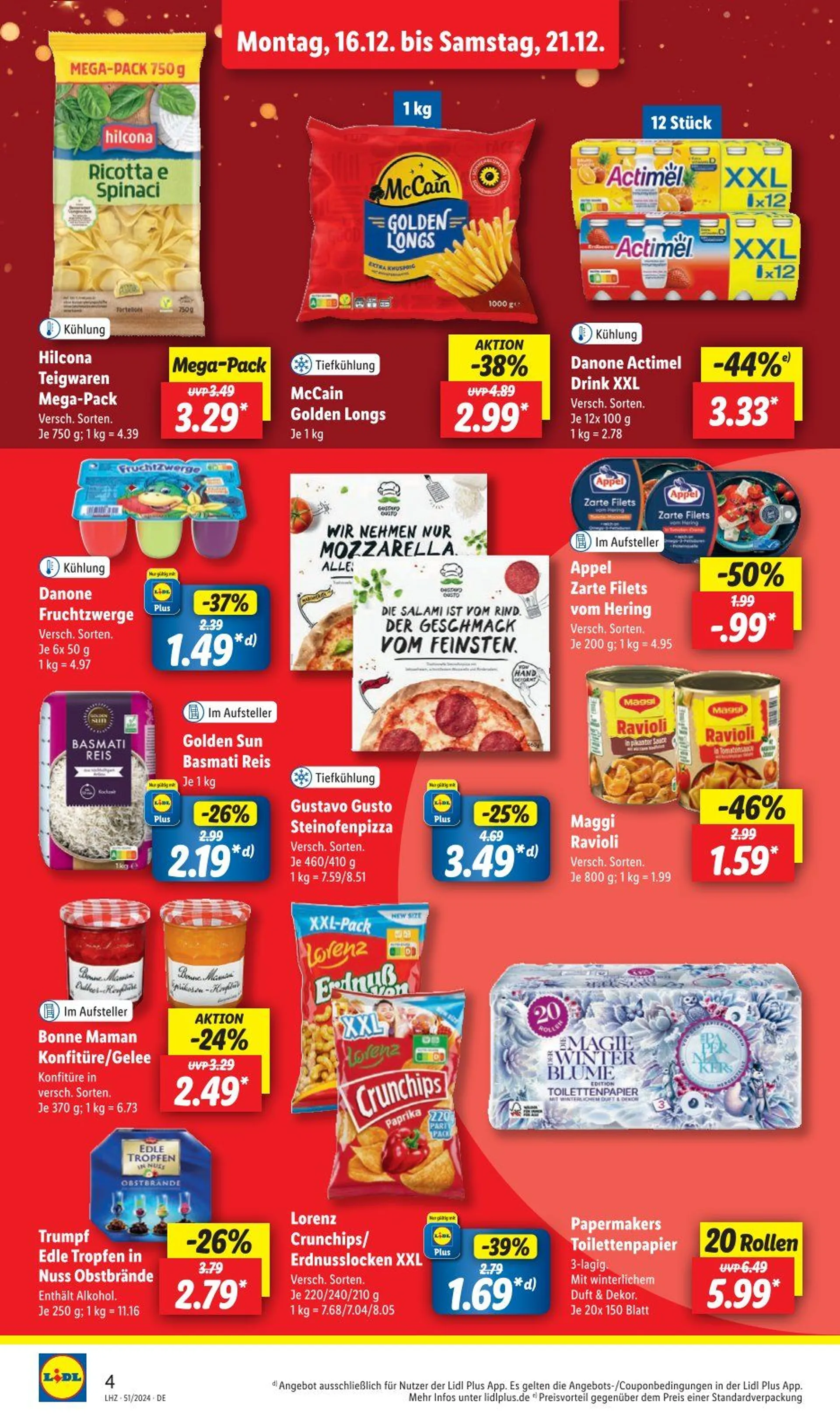 Lidl Prospekt von 16. Dezember bis 21. Dezember 2024 - Prospekt seite 4