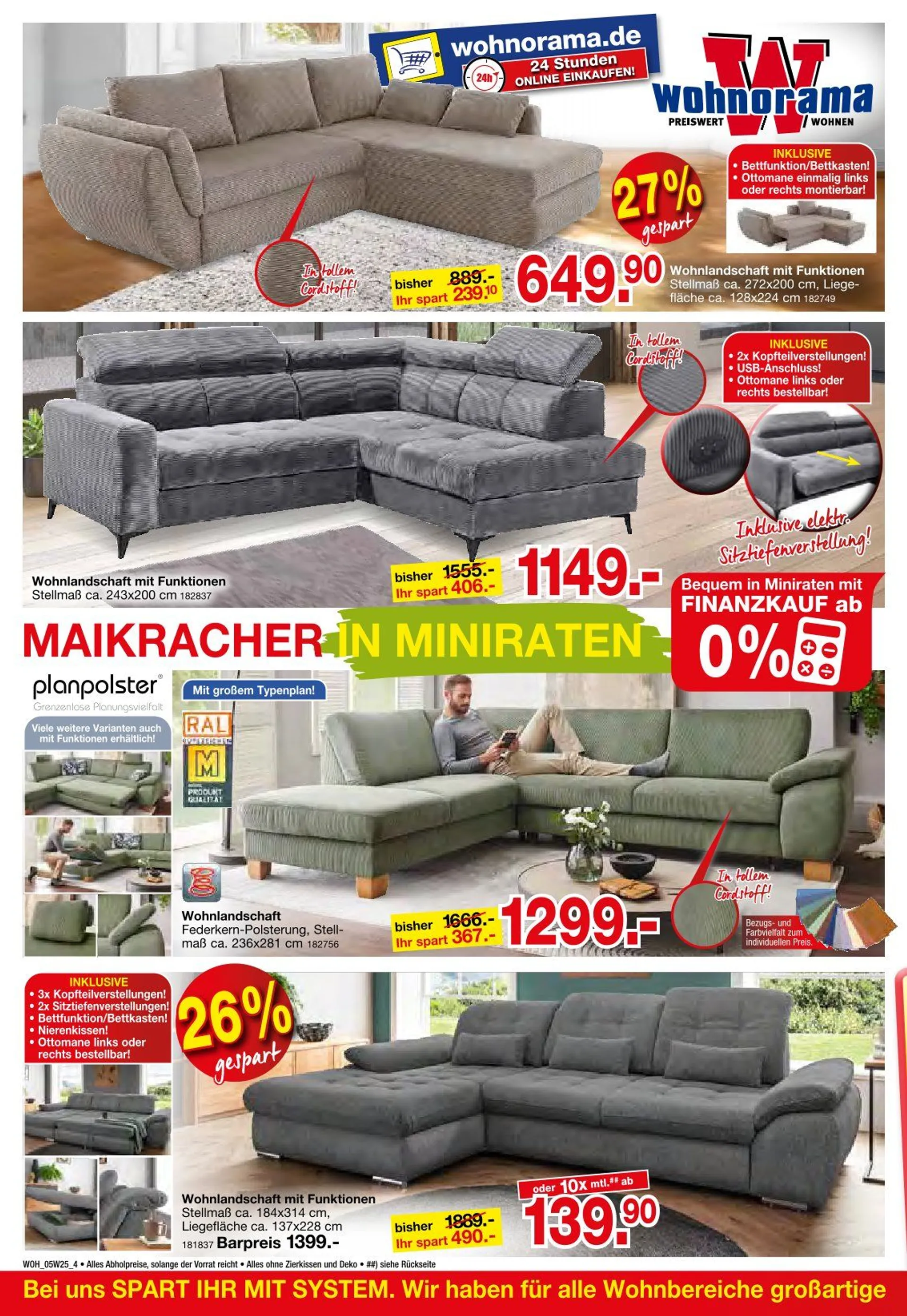 Wohnorama Angebote von 1. Mai bis 23. Mai 2025 - Prospekt seite 4