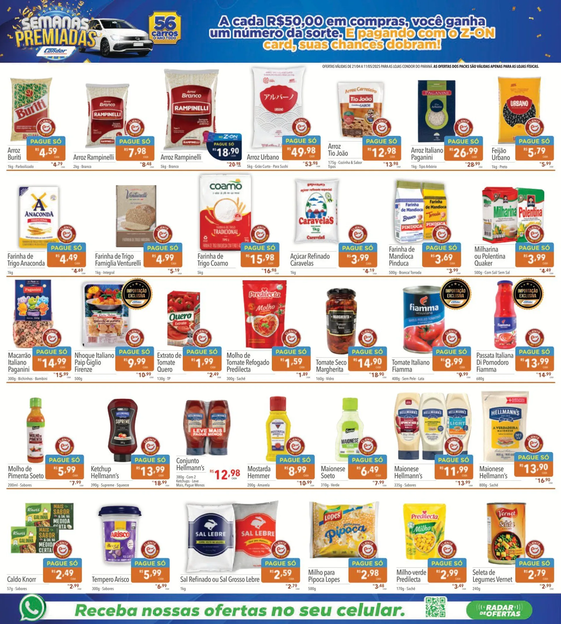 Encarte de Folhetos Supermercados Condor 21 de abril até 14 de maio 2025 - Pagina 4
