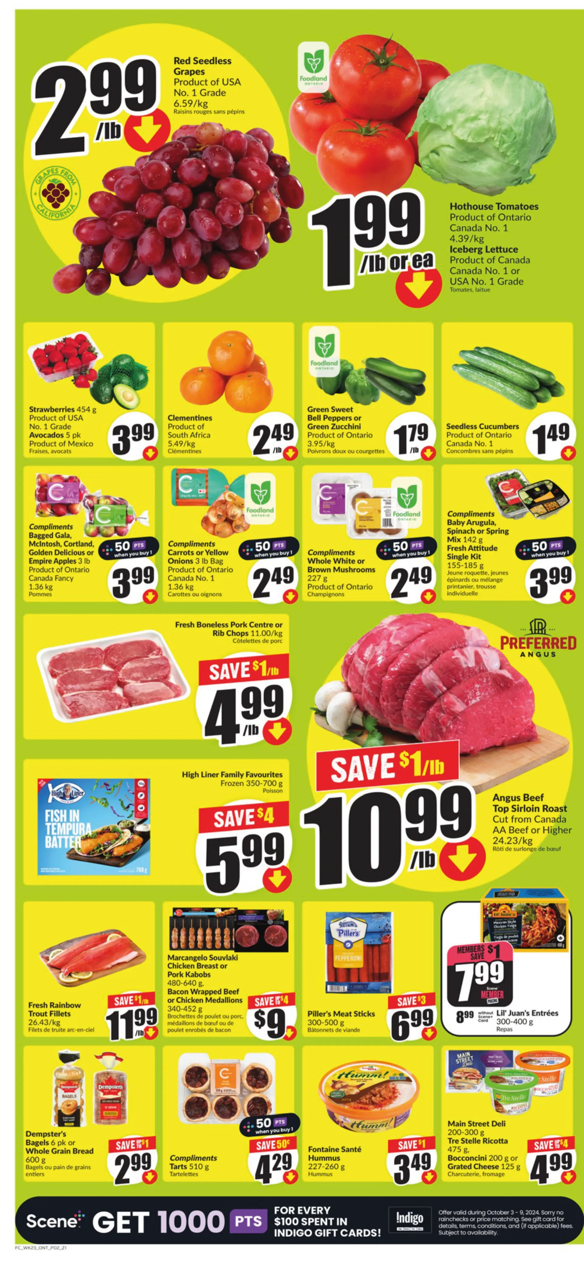 Freshco Clearance Sale from October 2 to October 9 2024 - flyer page 3