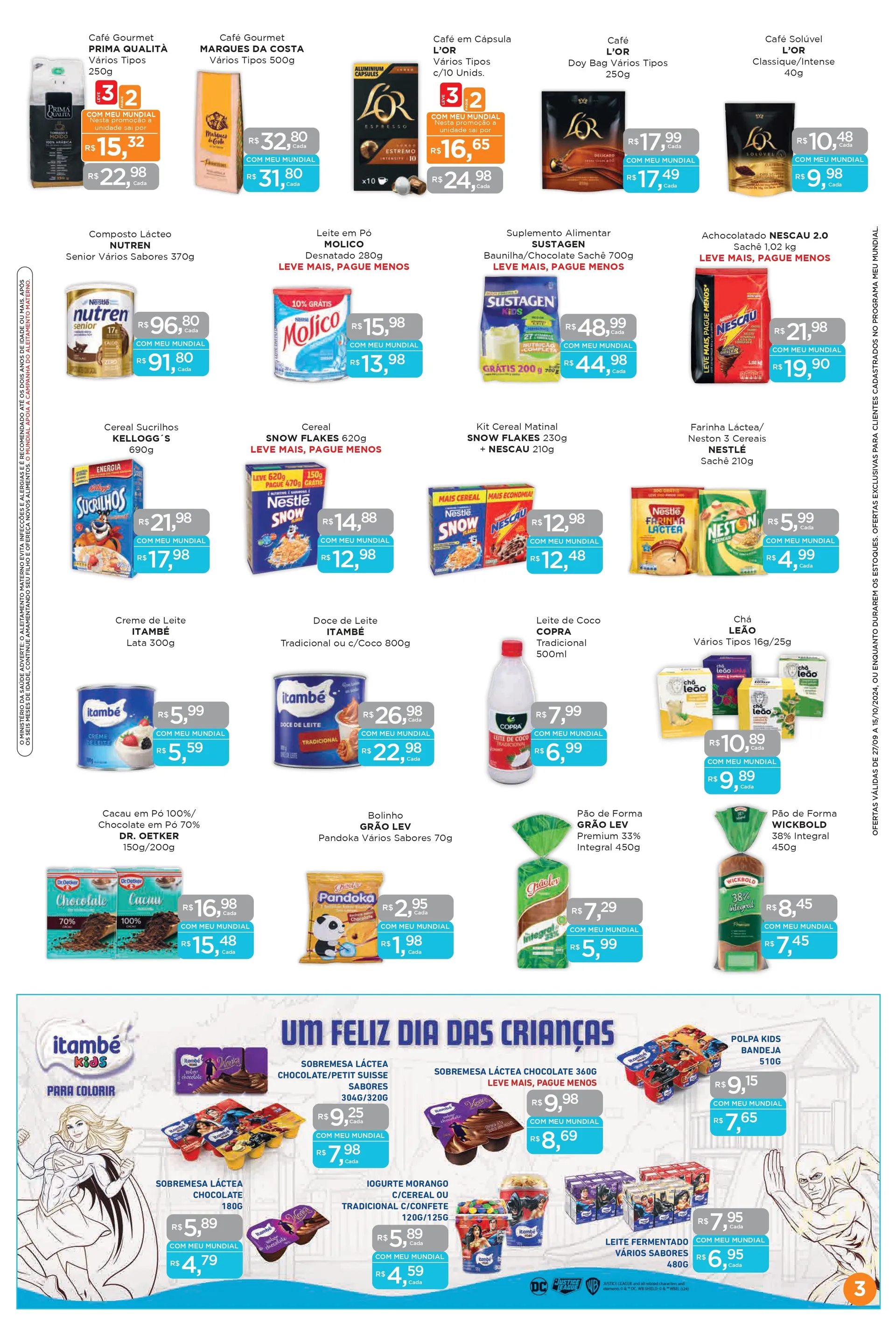 Encarte de Ofertas Supermercados Mundial 27 de setembro até 15 de outubro 2024 - Pagina 3