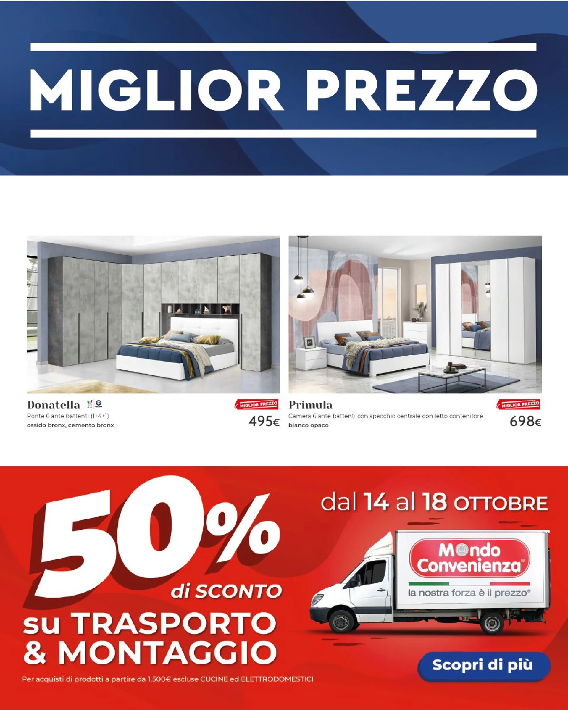 Mondo Convenienza Miglior Prezzo da 17 ottobre a 31 ottobre di 2024 - Pagina del volantino 19