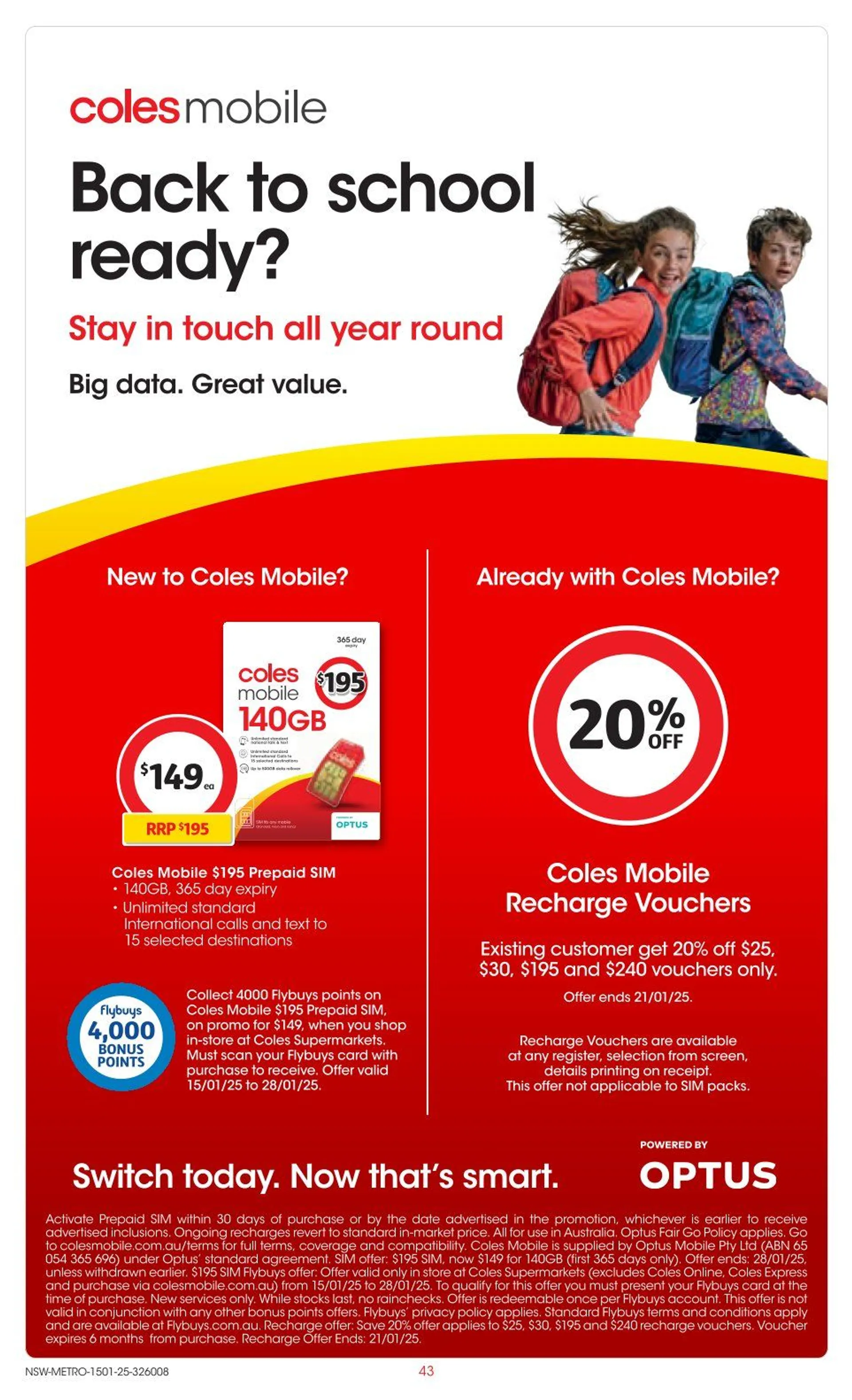 Coles catalogue - Catalogue valid from 15 January to 21 January 2025 - page 43