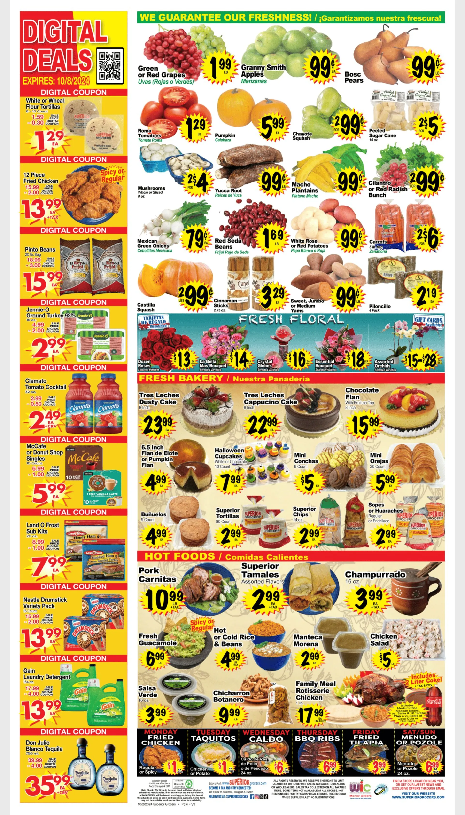 Weekly ad Superior Grocers sales from October 2 to October 8 2024 - Page 4