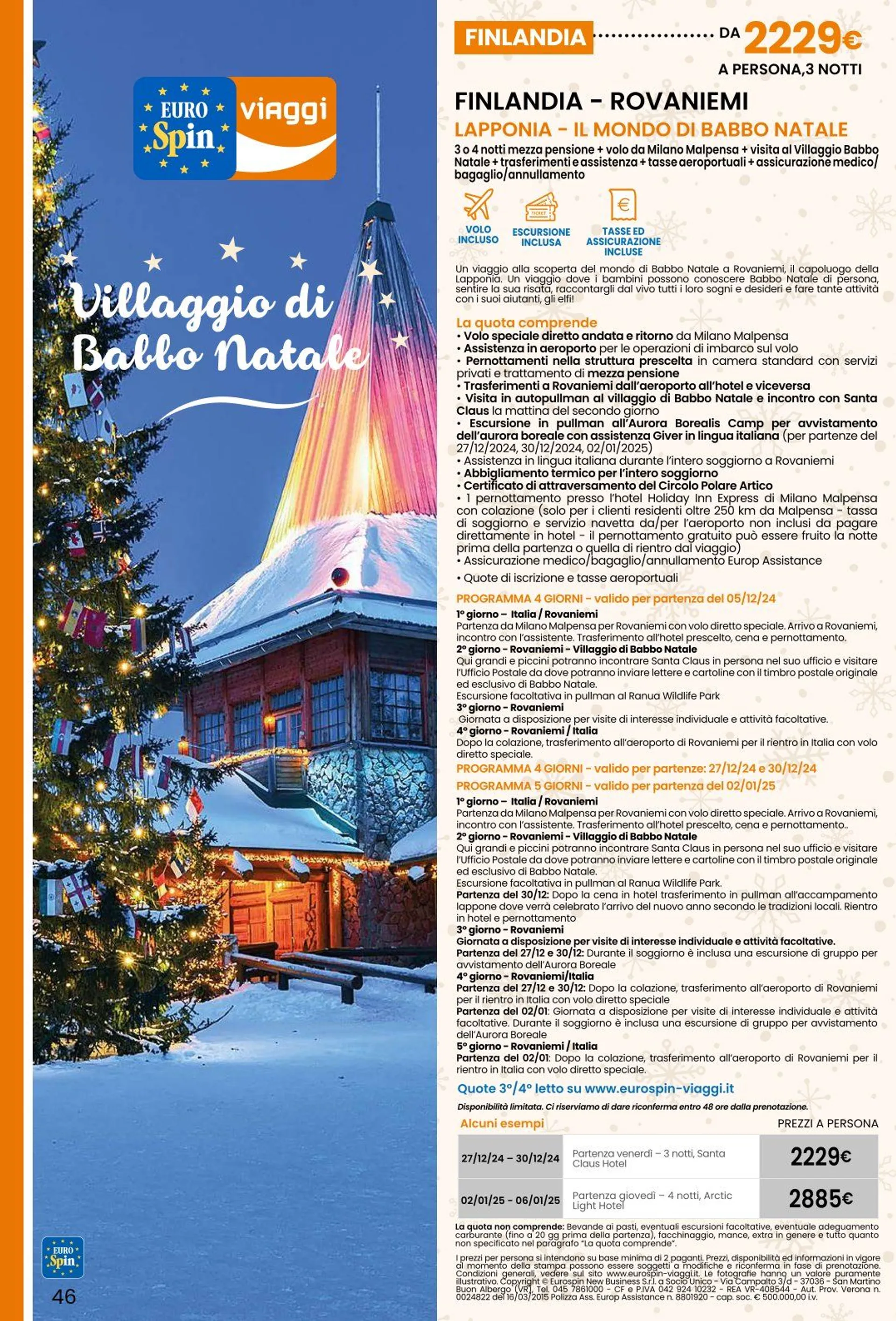 EuroSpin Brochure Offerte da 5 dicembre a 27 dicembre di 2024 - Pagina del volantino 46