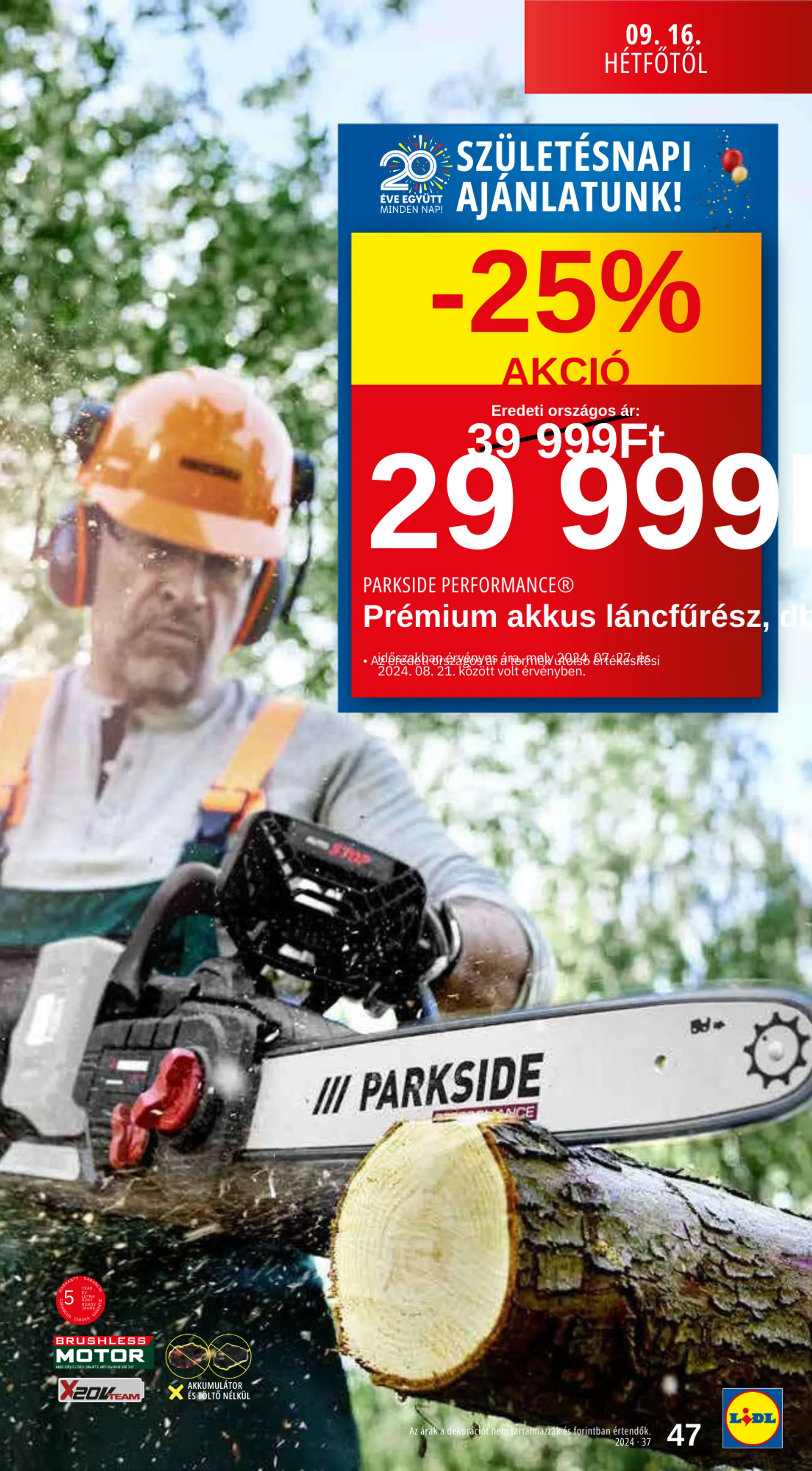 Katalógus Lidl Ajánlatok szeptember 12.-tól szeptember 18.-ig 2024. - Oldal 47