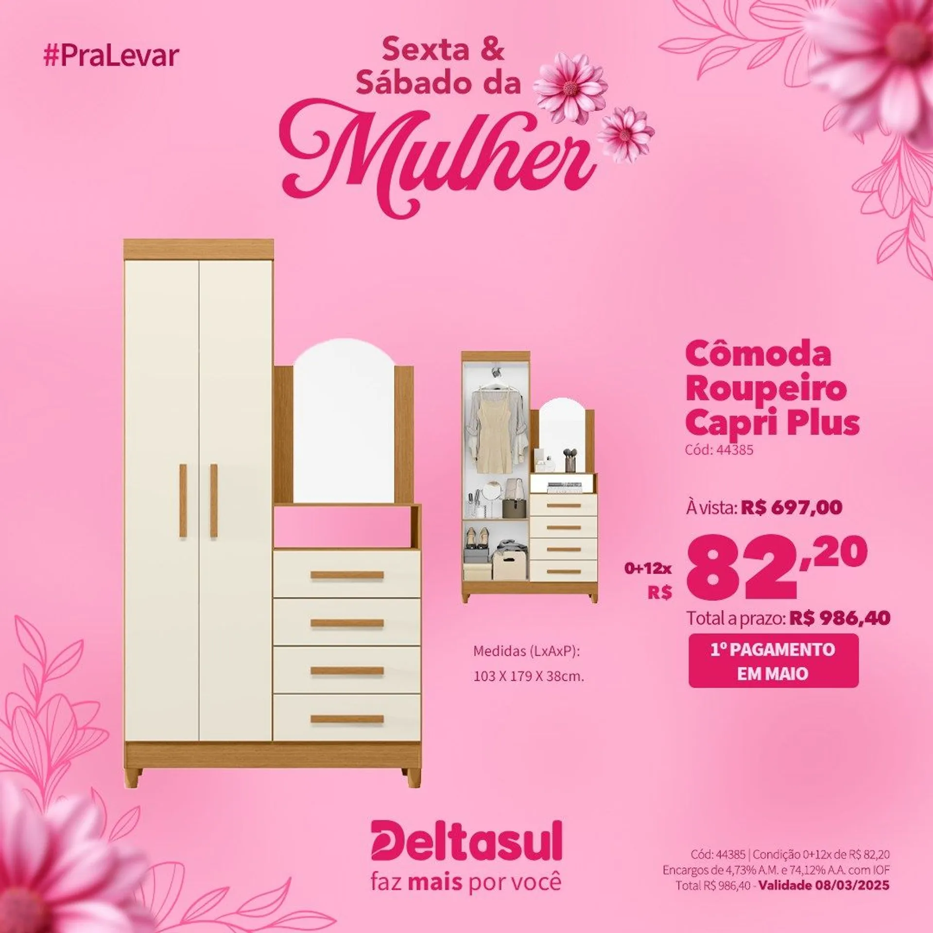 Encarte de Especial Dia da Mulher na Deltasul  7 de março até 9 de março 2025 - Pagina 2