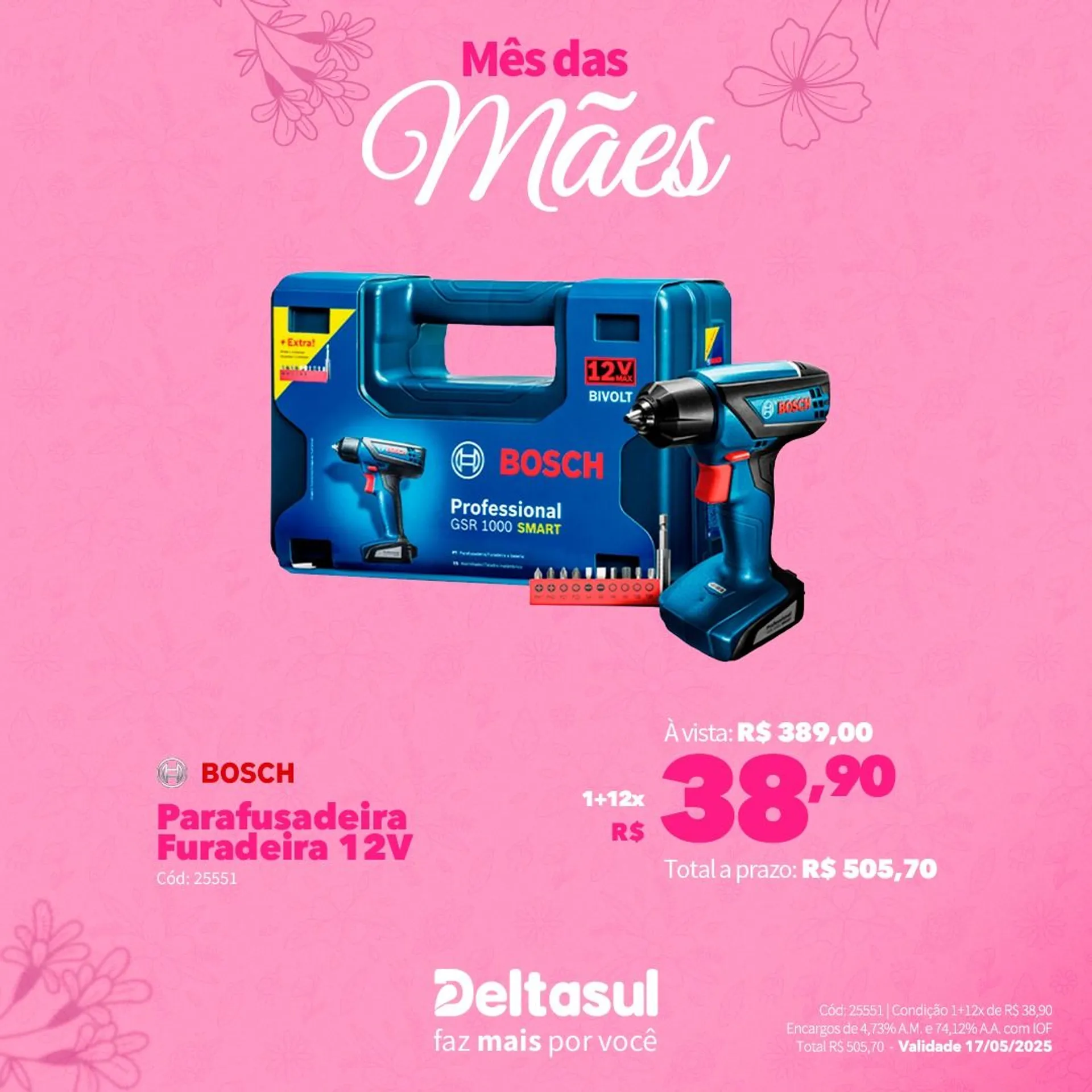 Encarte de Deltasul Mês das Mães! 5 de maio até 17 de maio 2025 - Pagina 1