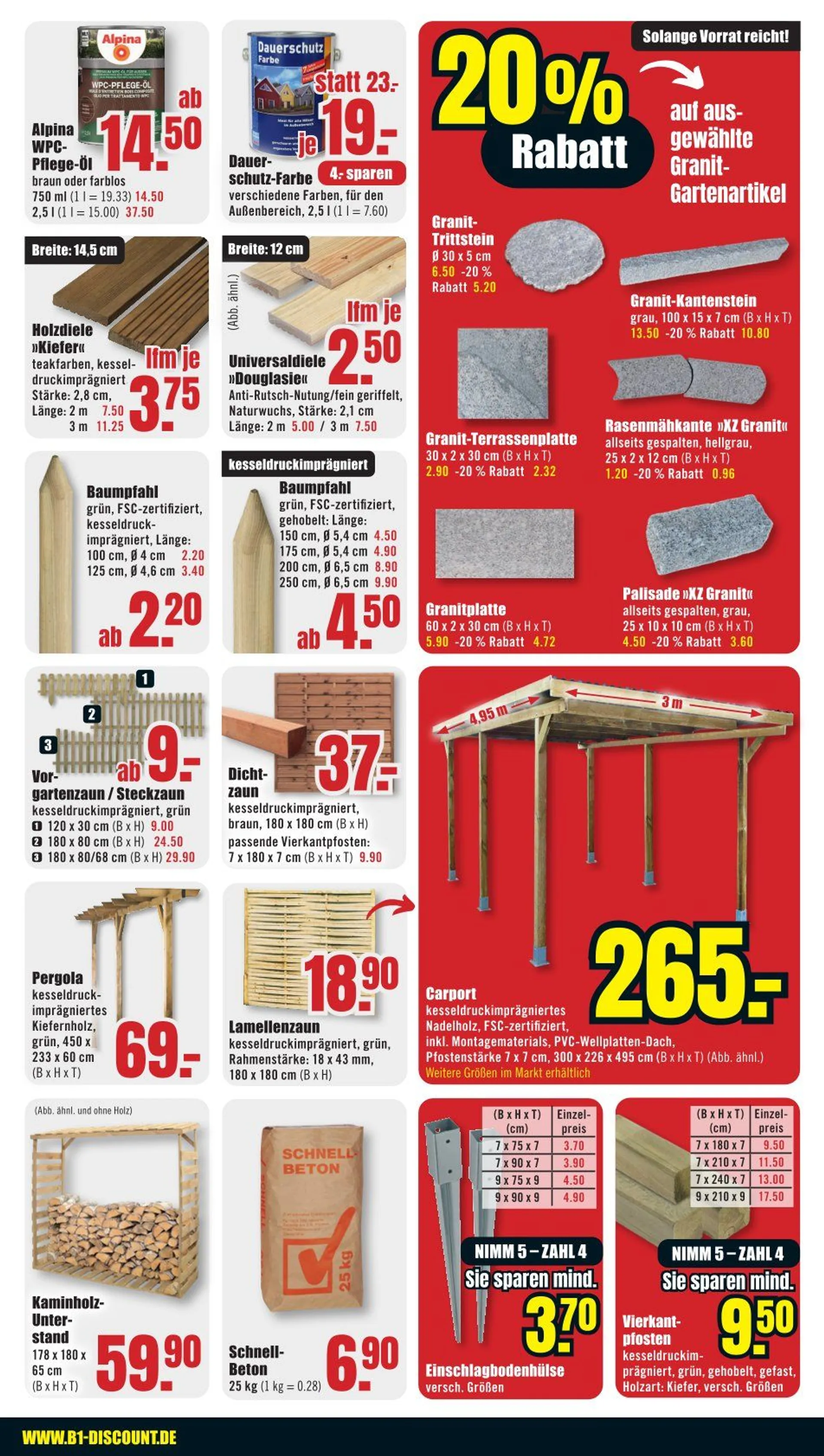 B1 Discount Baumarkt Prospekte von 1. März bis 7. März 2025 - Prospekt seite 5