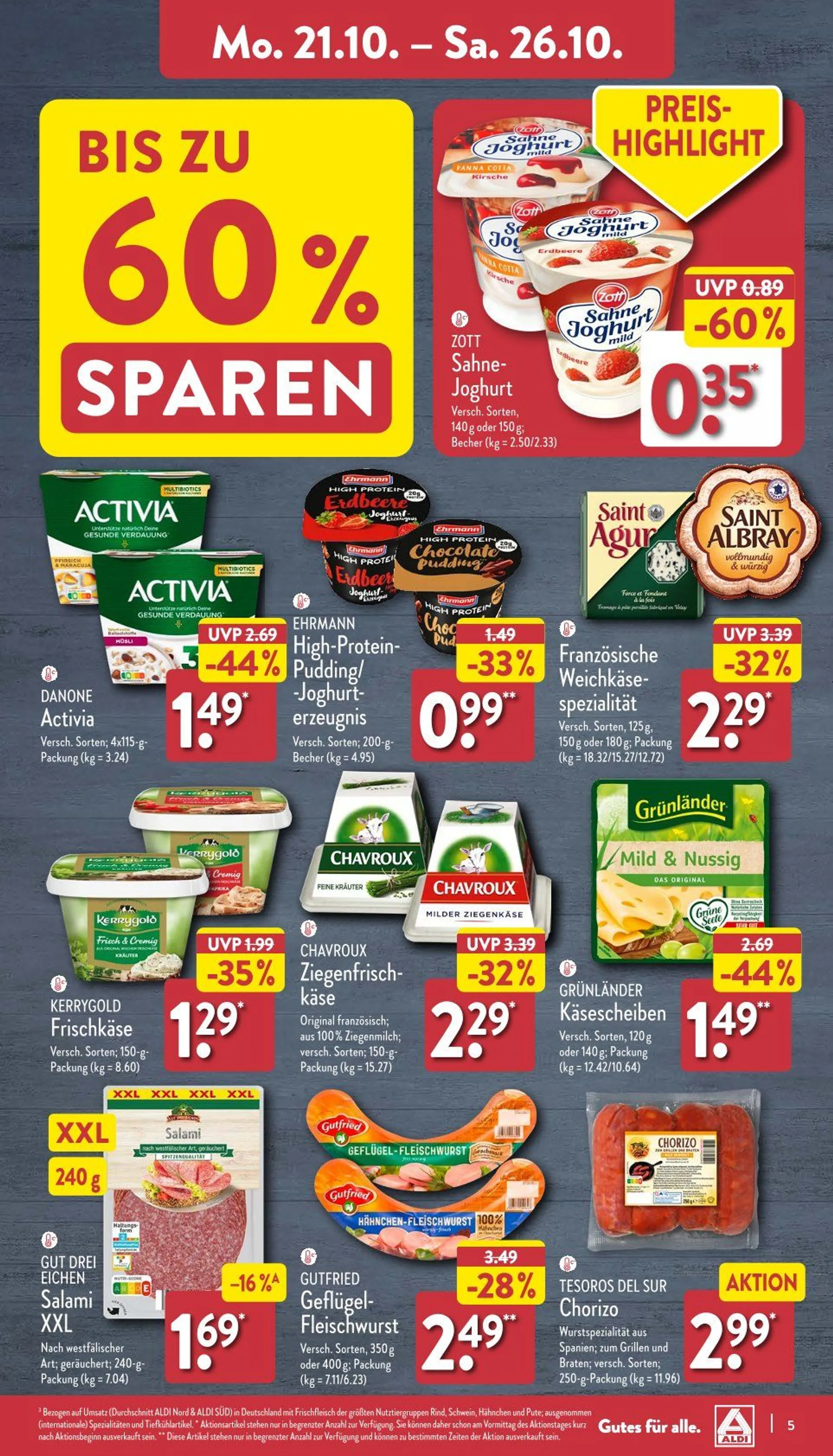 Aldi Nord Prospekt von 21. Oktober bis 26. Oktober 2024 - Prospekt seite 5