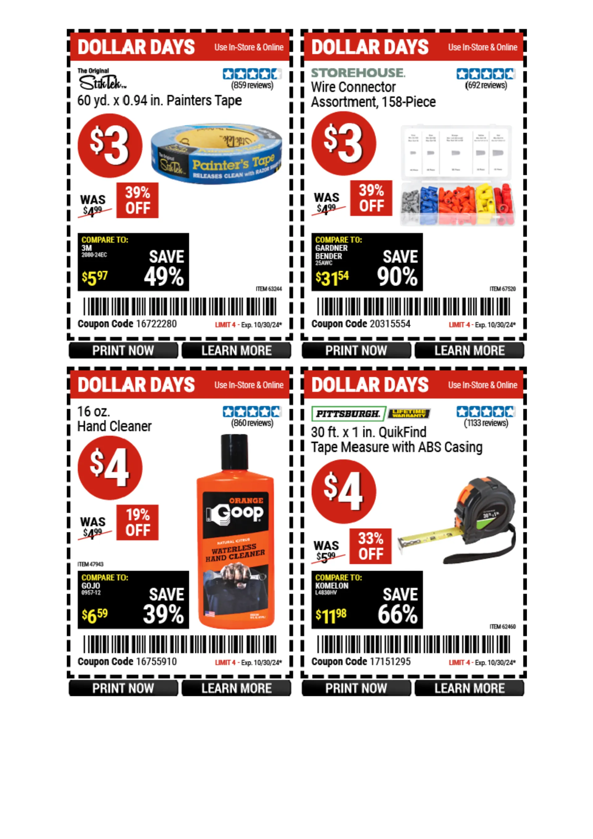 Weekly ad Harbor Freight Weekly Ad from October 21 to October 27 2024 - Page 4