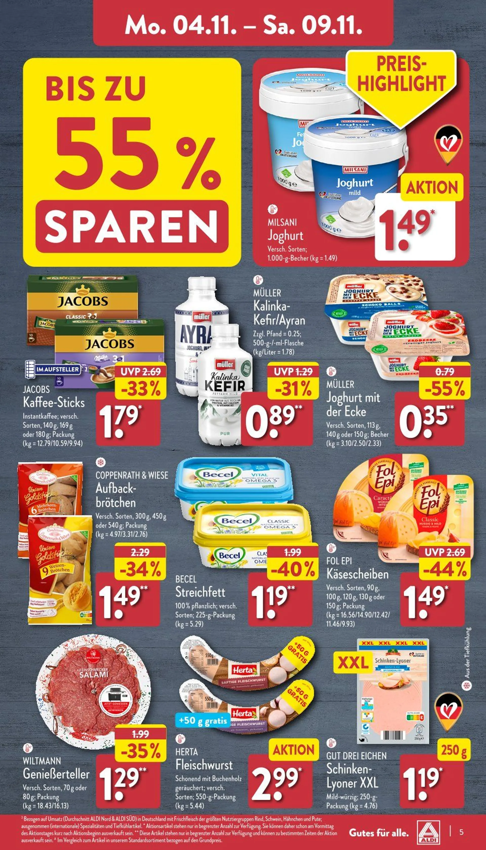 Aldi Nord Prospekt von 4. November bis 11. November 2024 - Prospekt seite 5