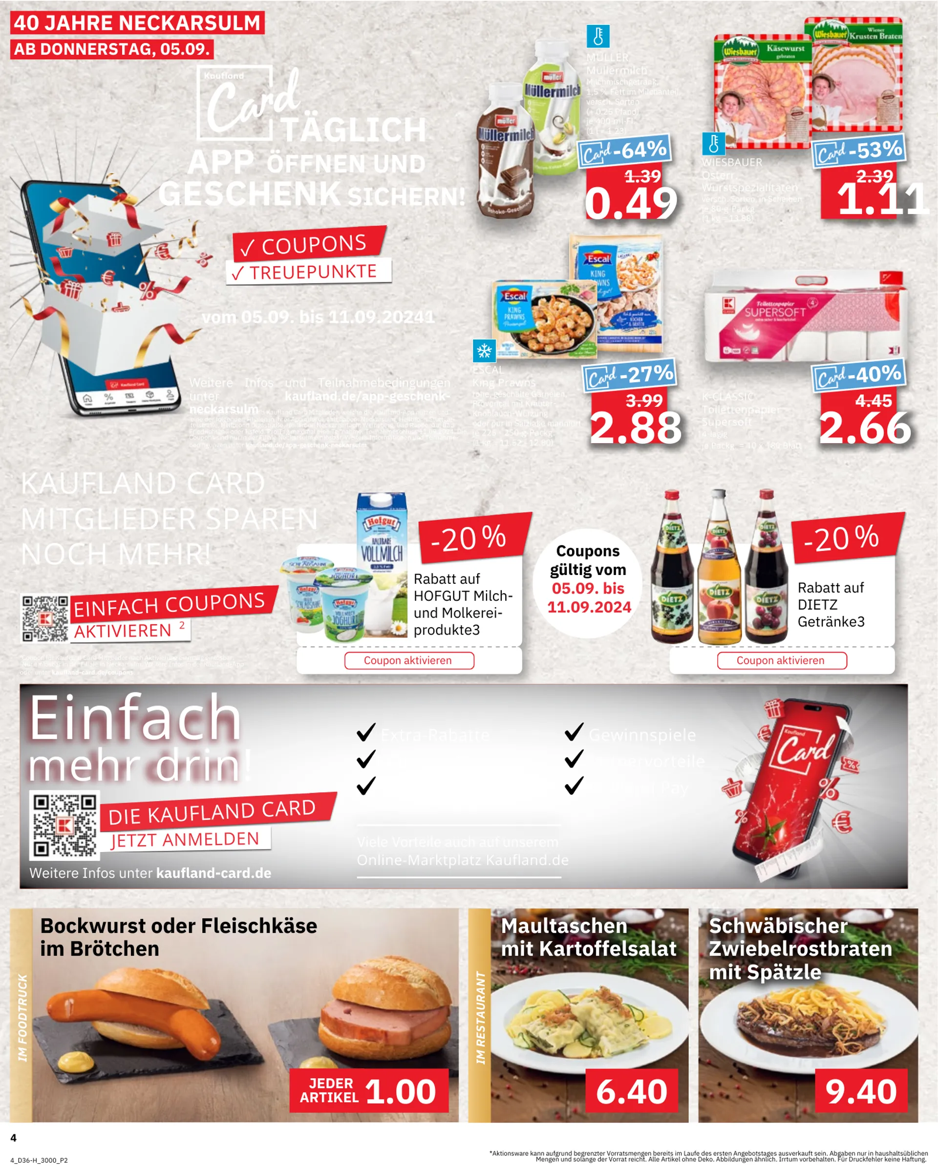 Kaufland Angebote von 5. September bis 11. September 2024 - Prospekt seite 4