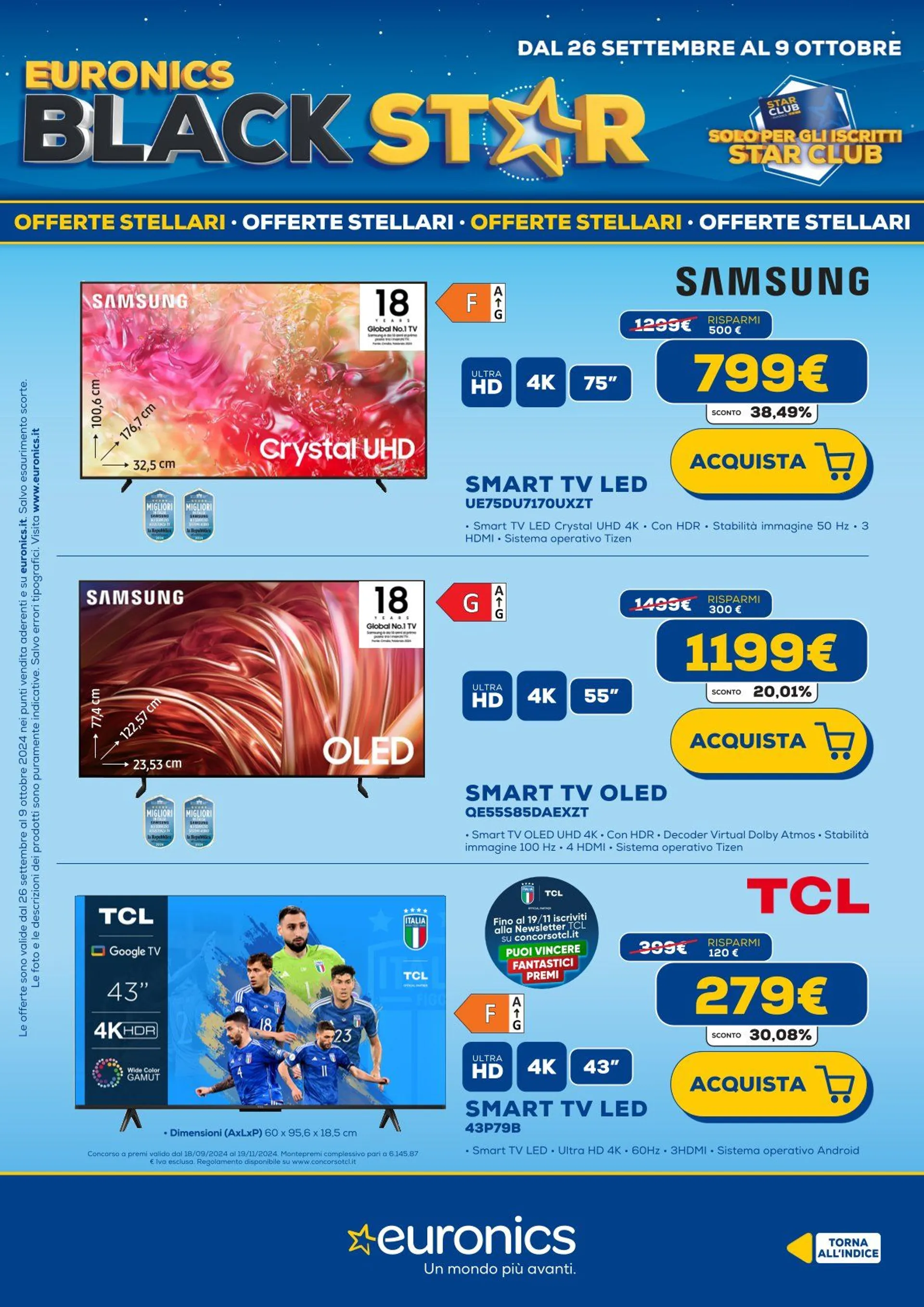 Euronics Brochure Offerte da 26 settembre a 9 ottobre di 2024 - Pagina del volantino 5