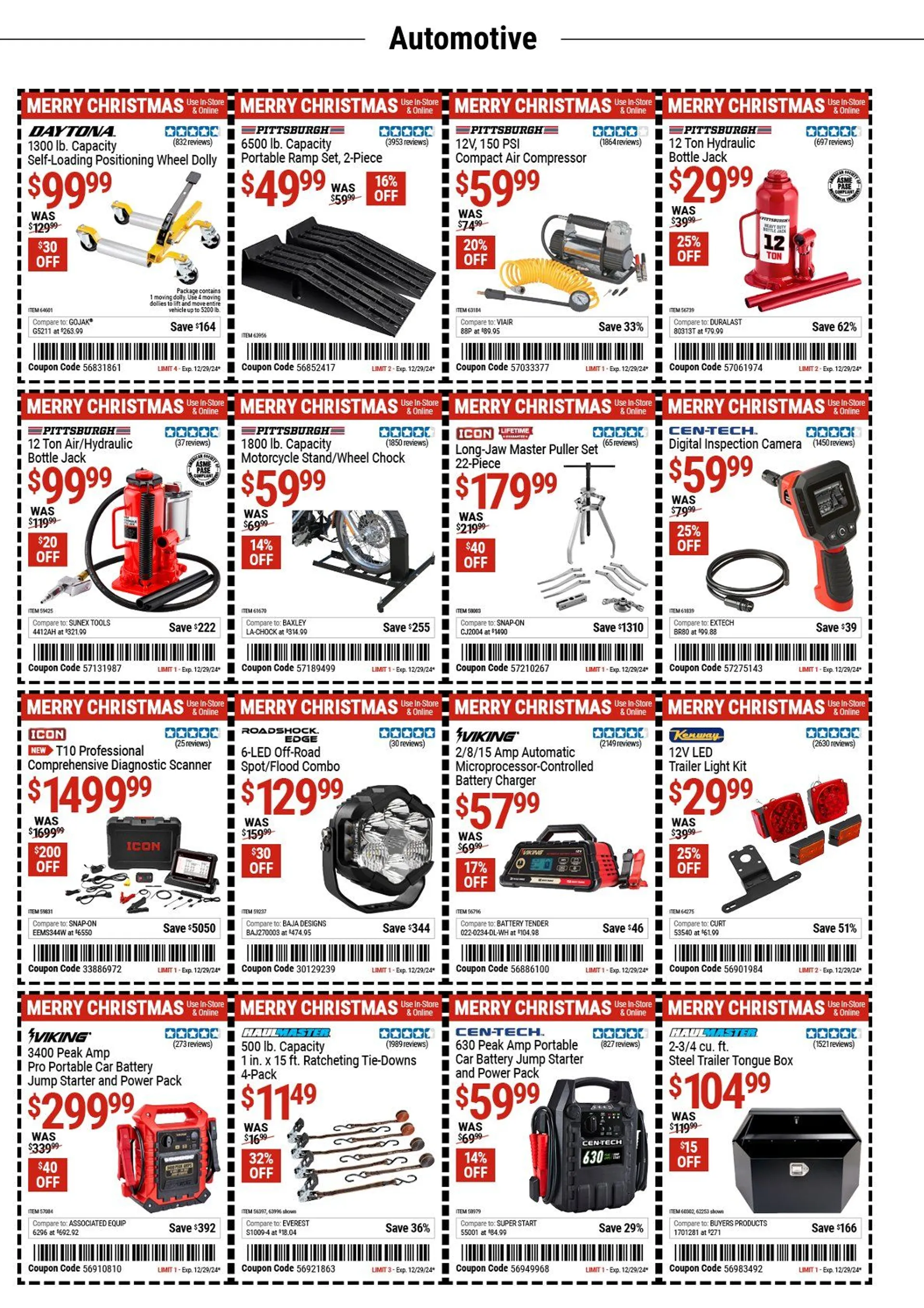 Weekly ad Harbor Freight Tools Coupons from December 12 to December 25 2024 - Page 5