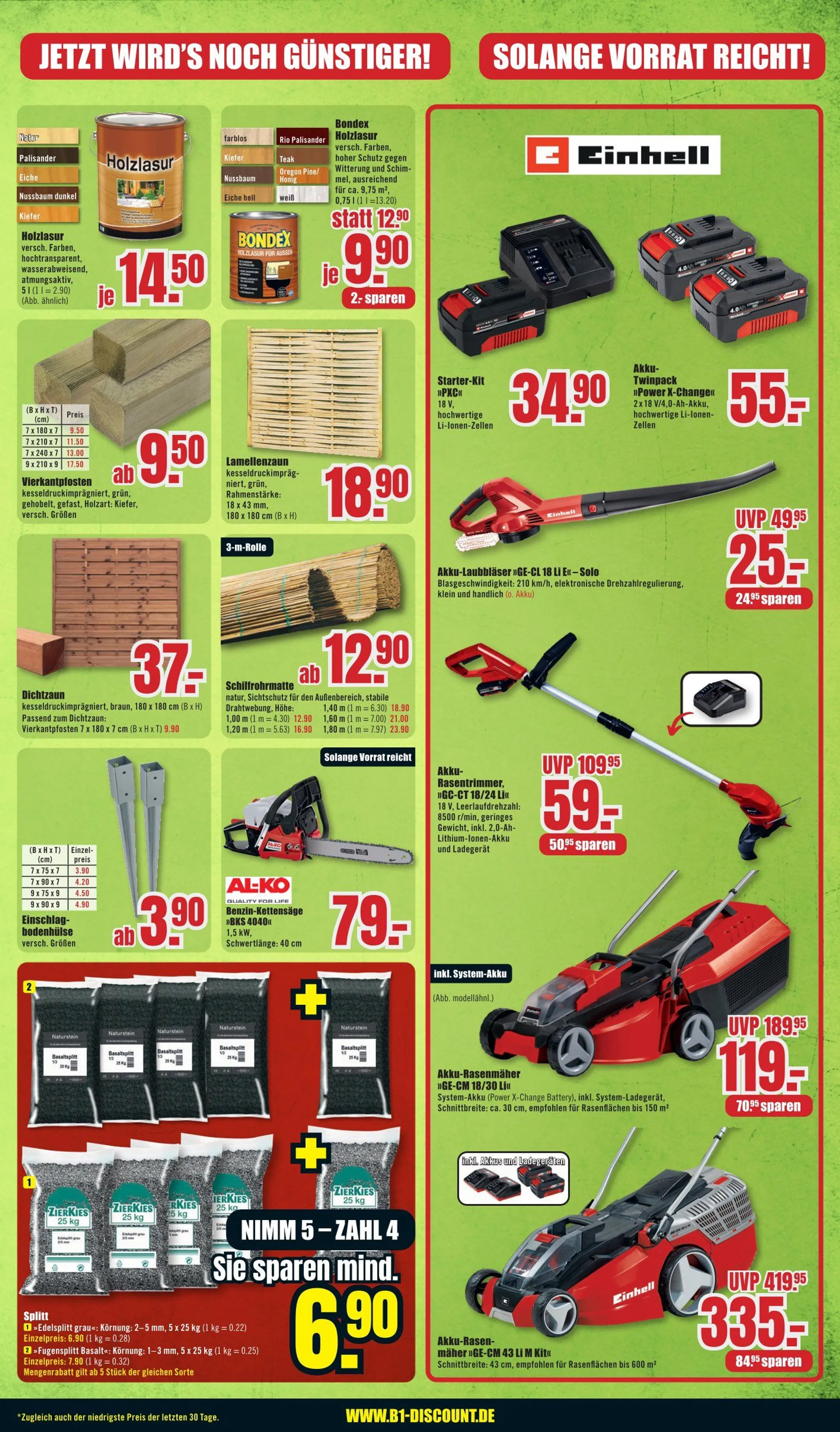 B1 Discount Baumarkt Prospekte von 26. April bis 5. Mai 2025 - Prospekt seite 5