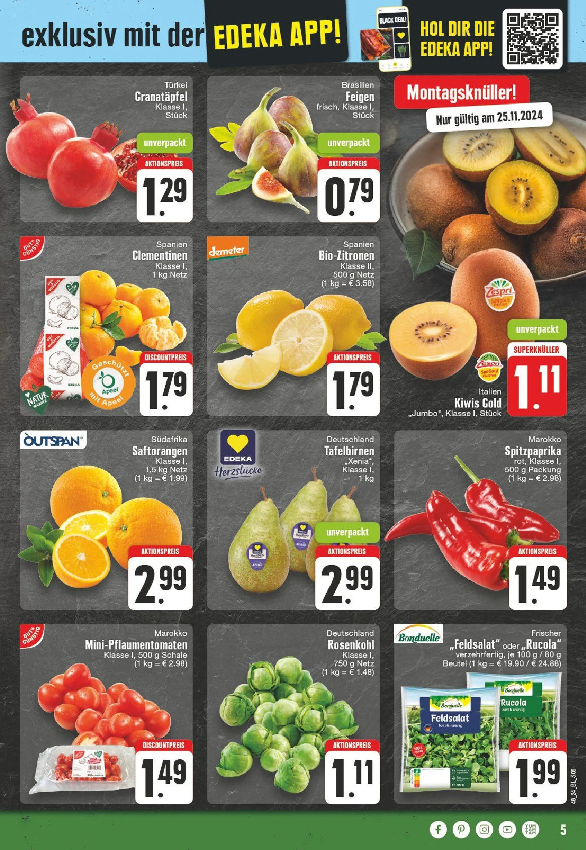 Edeka Propsket von 25. November bis 30. November 2024 - Prospekt seite 5