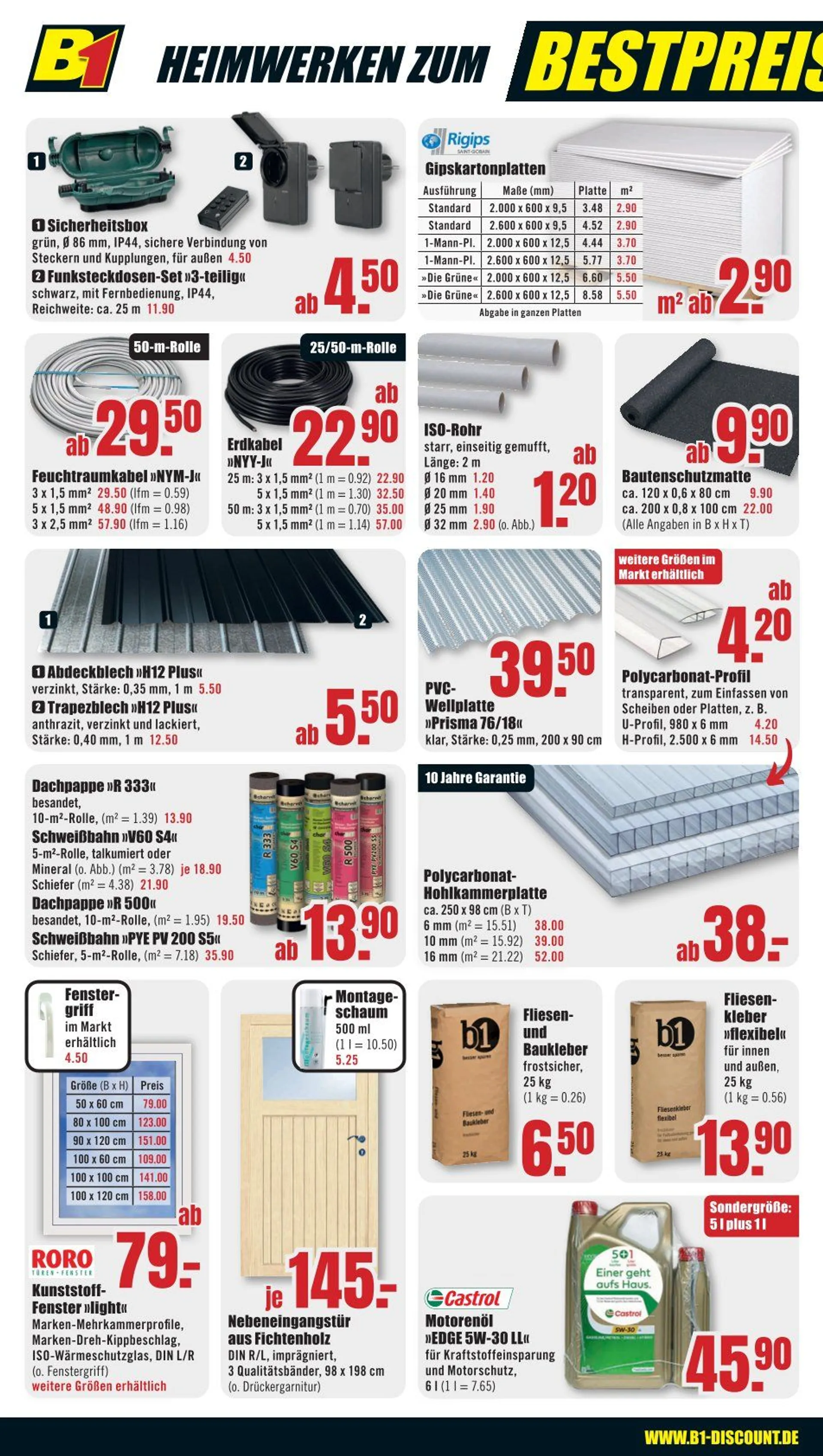 B1 Discount Baumarkt Prospekt von 17. Mai bis 23. Mai 2025 - Prospekt seite 6