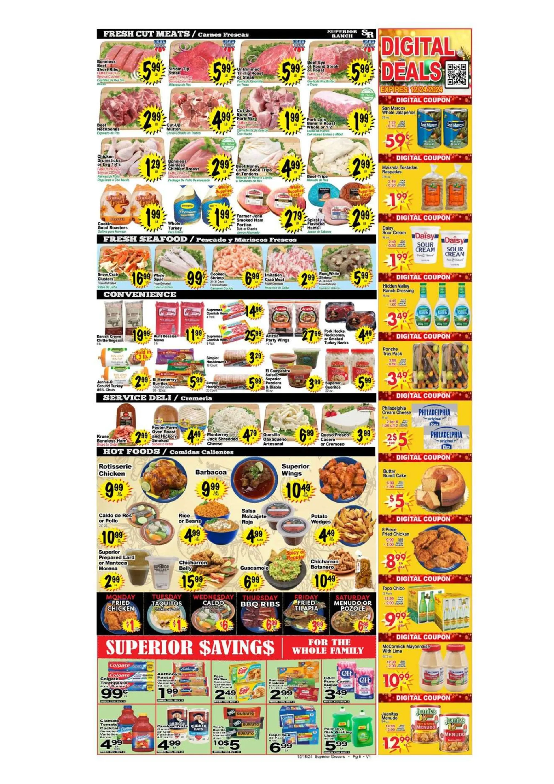 Weekly ad Superior Grocers Weekly Ad from December 18 to December 24 2024 - Page 5