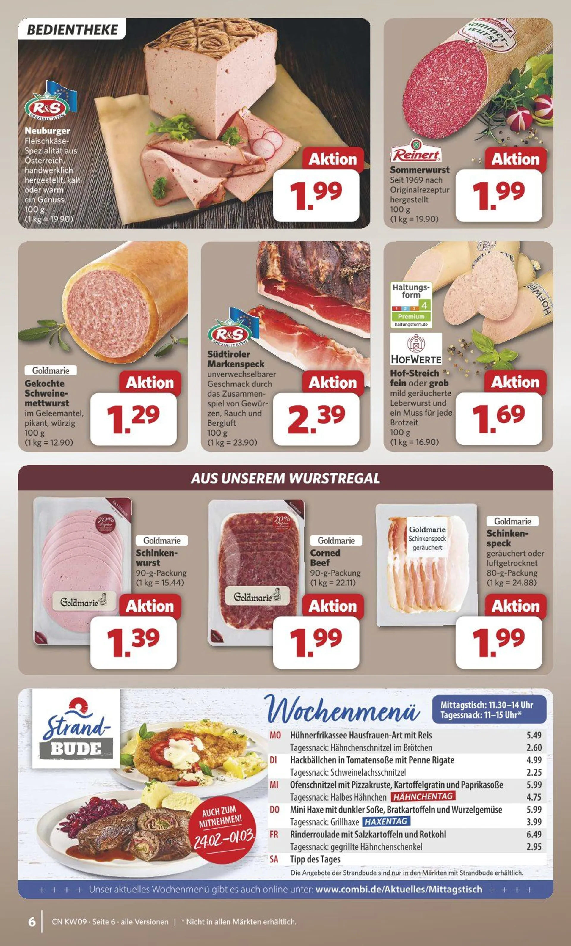 Combi Prospekt von 24. Februar bis 1. März 2025 - Prospekt seite 6