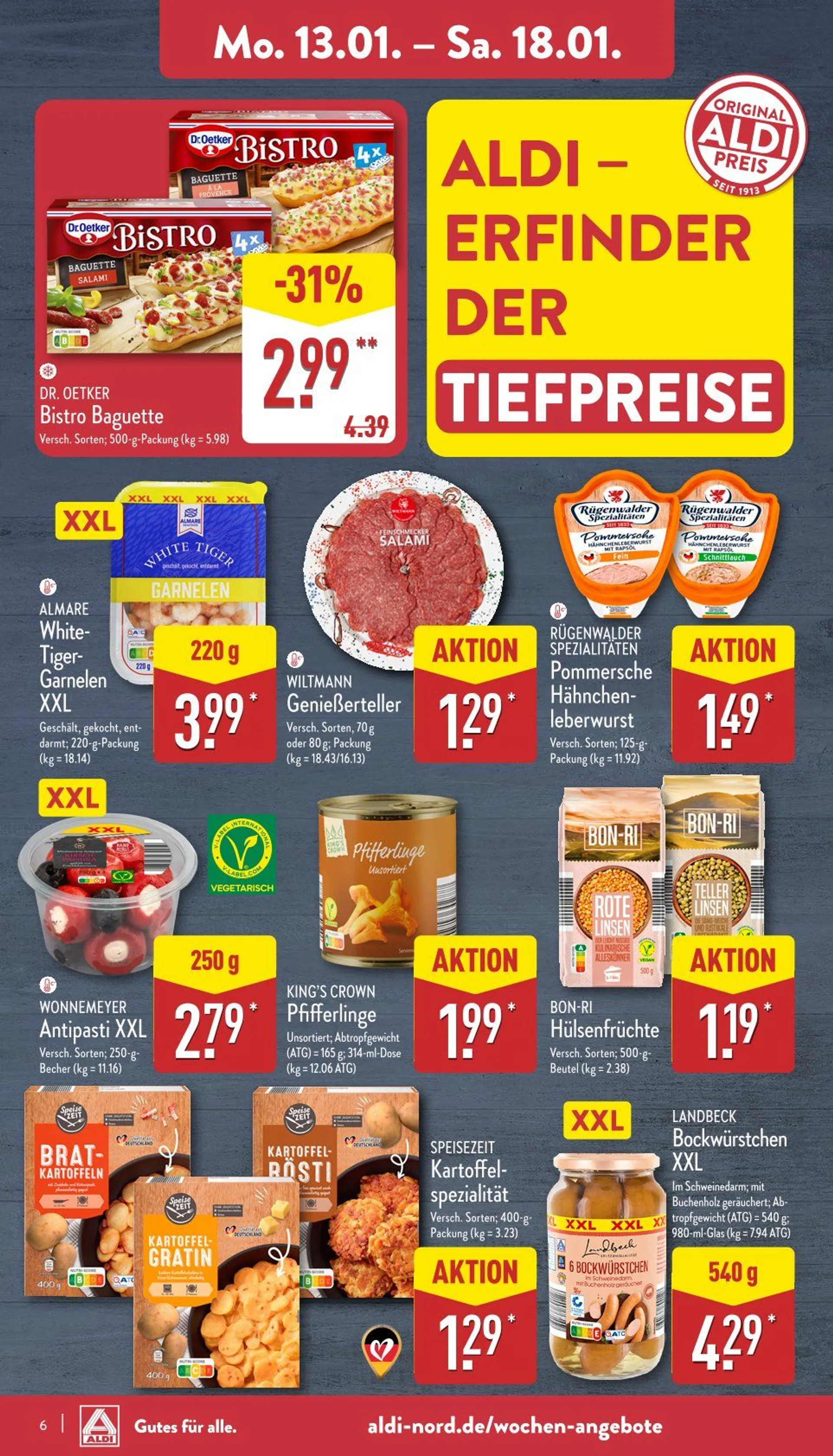 Aldi Nord Prospekt von 13. Januar bis 18. Januar 2025 - Prospekt seite 6