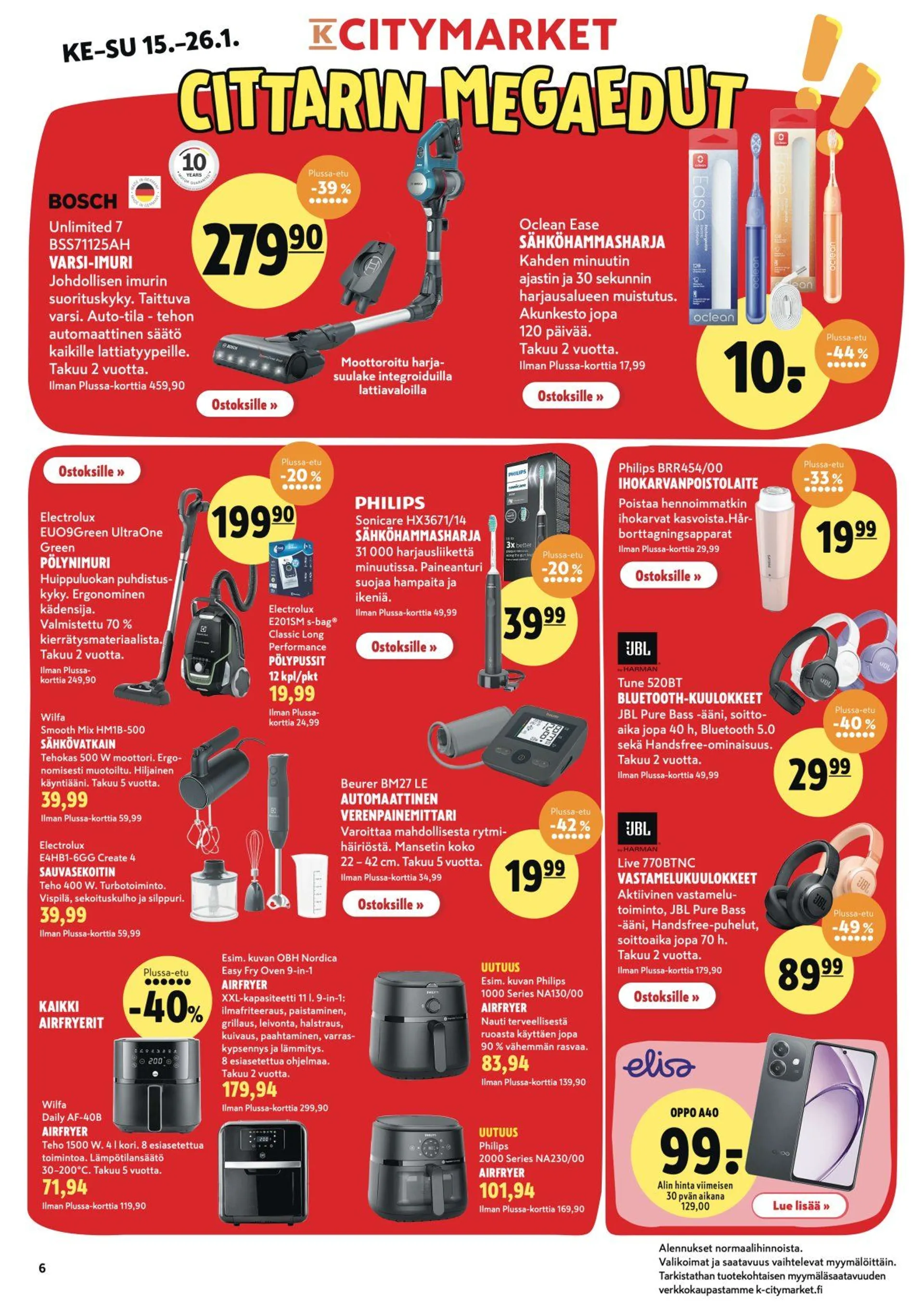 K-Citymarket tarjoukset voimassa alkaen 23. tammikuuta - 26. tammikuuta 2025 - Tarjouslehti sivu 6