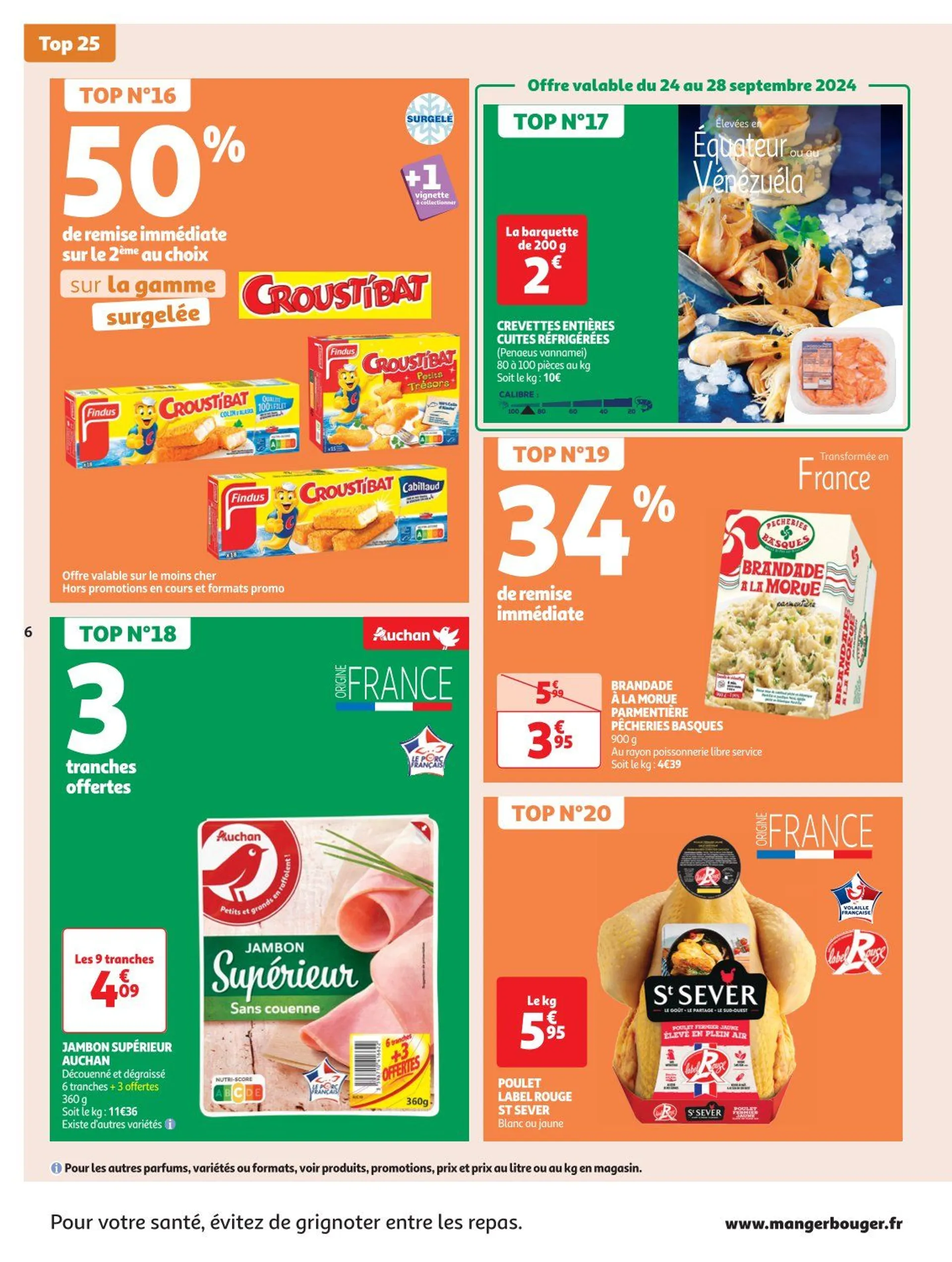 Auchan Offres de brochures du 24 septembre au 6 octobre 2024 - Catalogue page 6