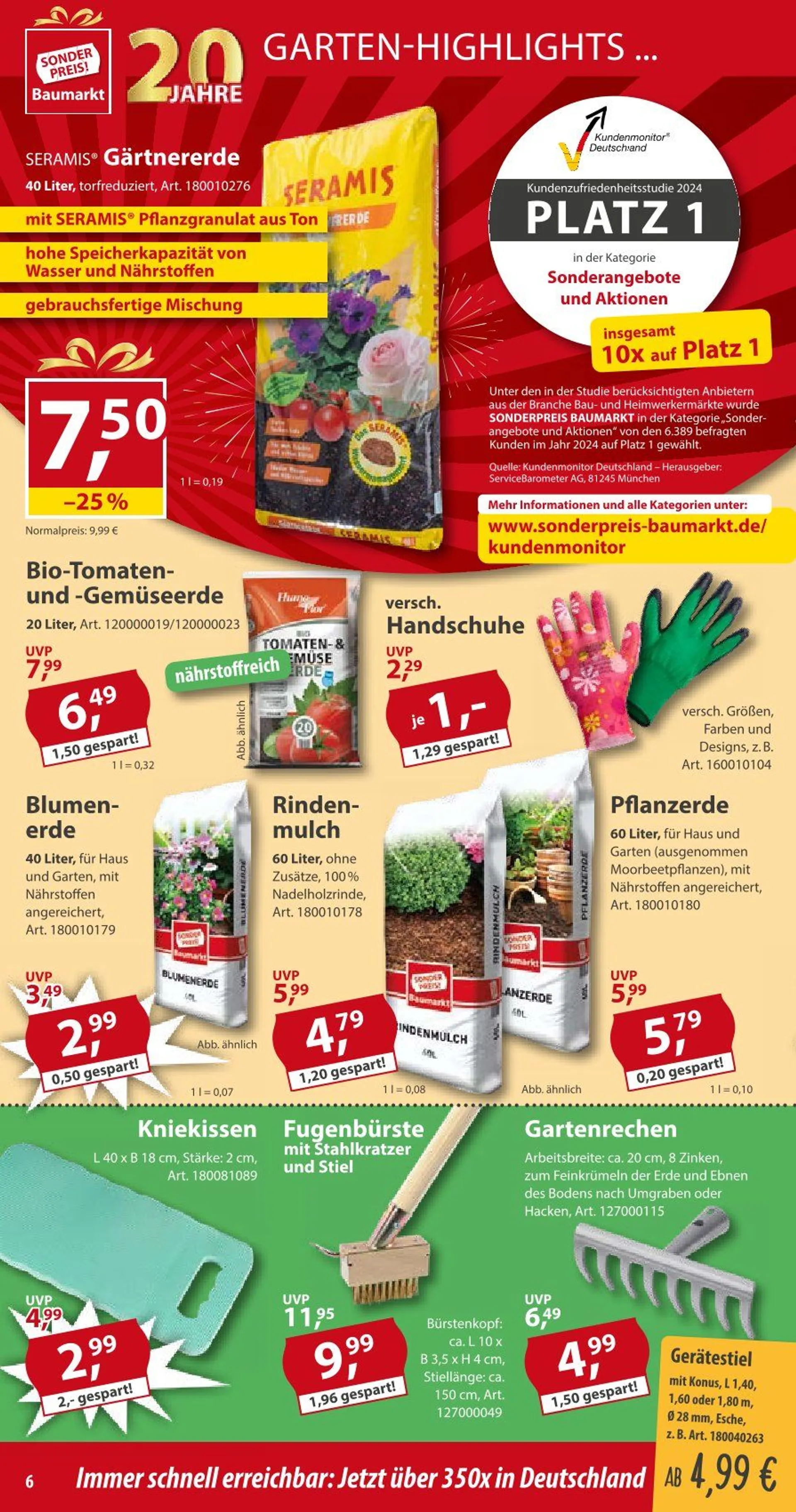 Sonderpreis-Baumarkt Prospekt von 26. April bis 2. Mai 2025 - Prospekt seite 6