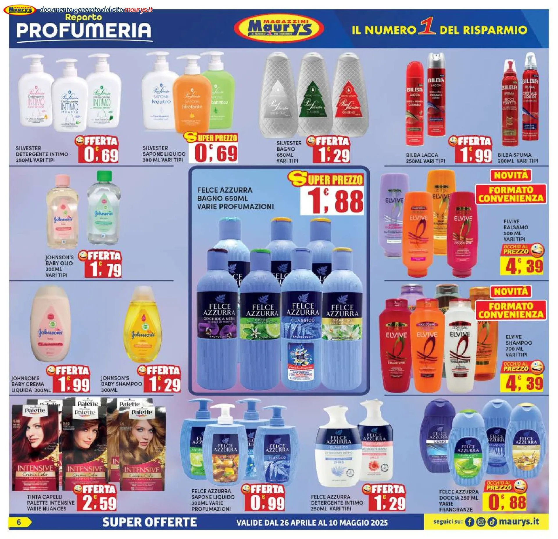 Volantini Maury's da 26 aprile a 11 maggio di 2025 - Pagina del volantino 6