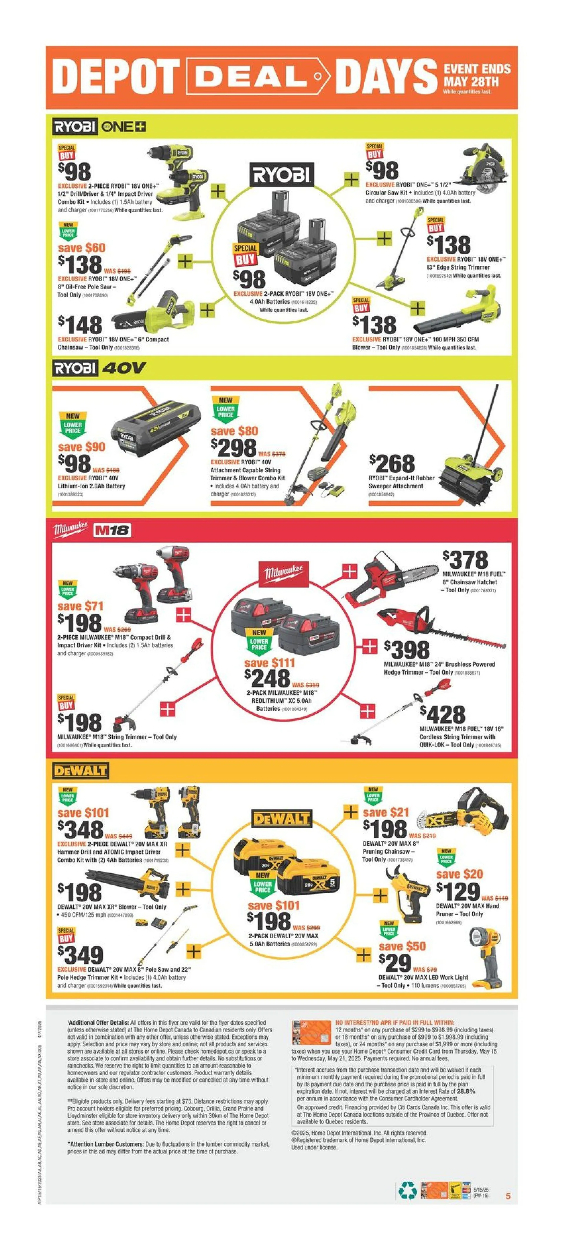 The Home Depot Sales from May 15 to May 28 2025 - flyer page 6