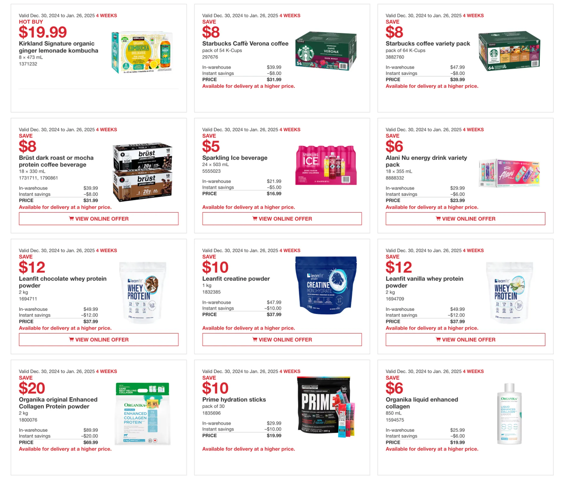 Costco Weekly deals! from January 7 to January 15 2025 - flyer page 5