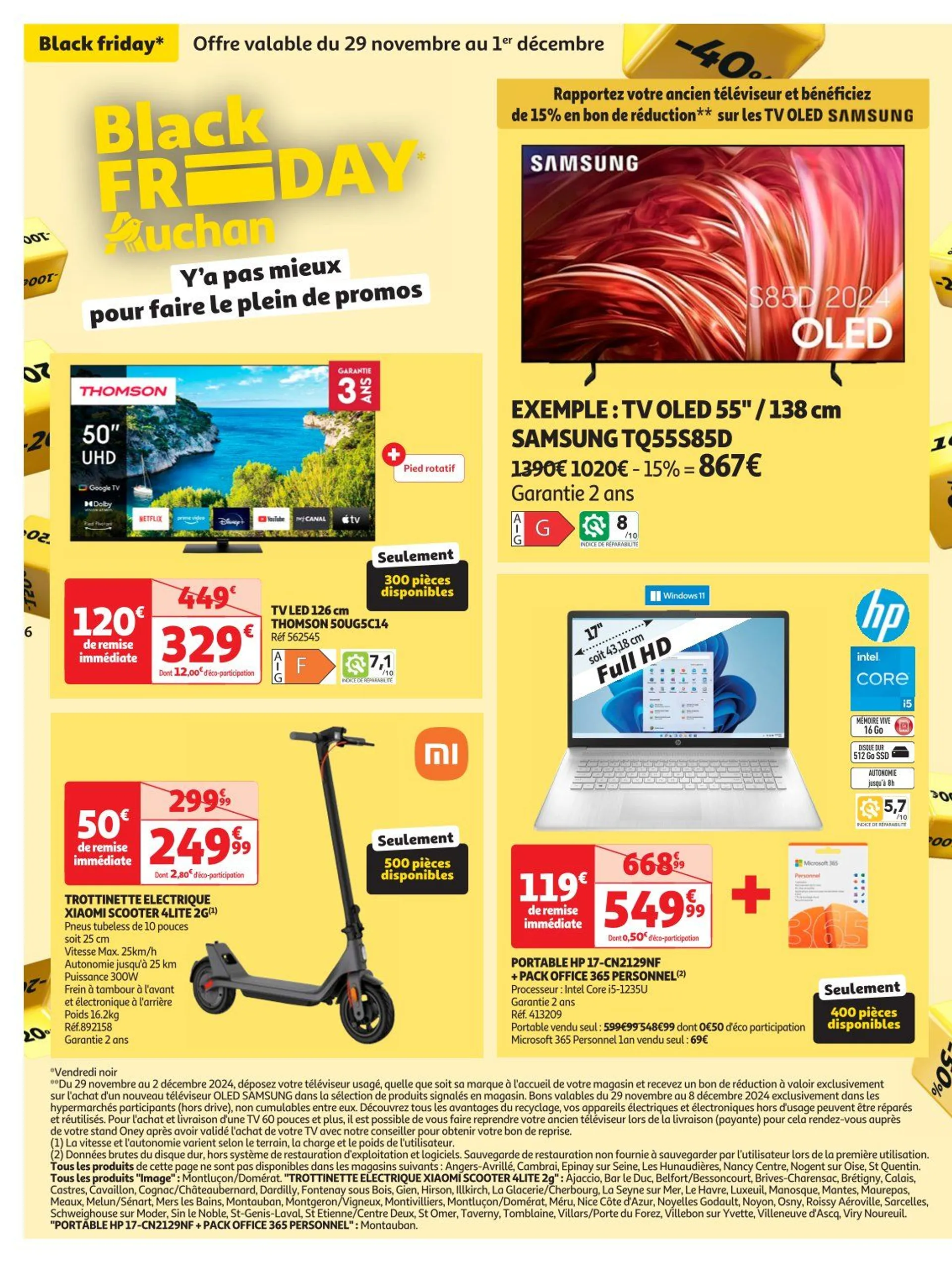 Auchan BLACK FRIDAY  du 29 novembre au 1 décembre 2024 - Catalogue page 6