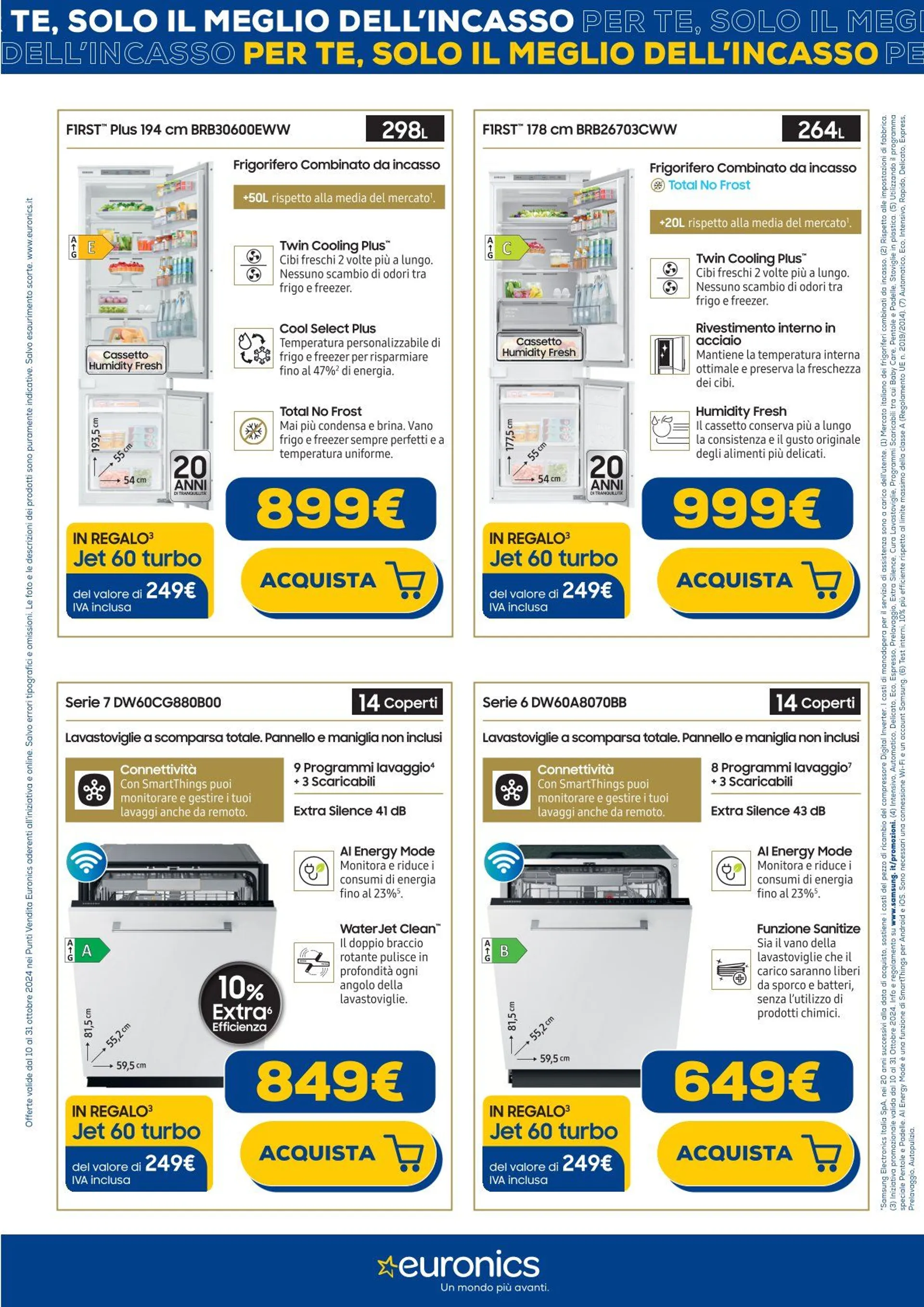 Euronics Brochure Offerte da 10 ottobre a 31 ottobre di 2024 - Pagina del volantino 6