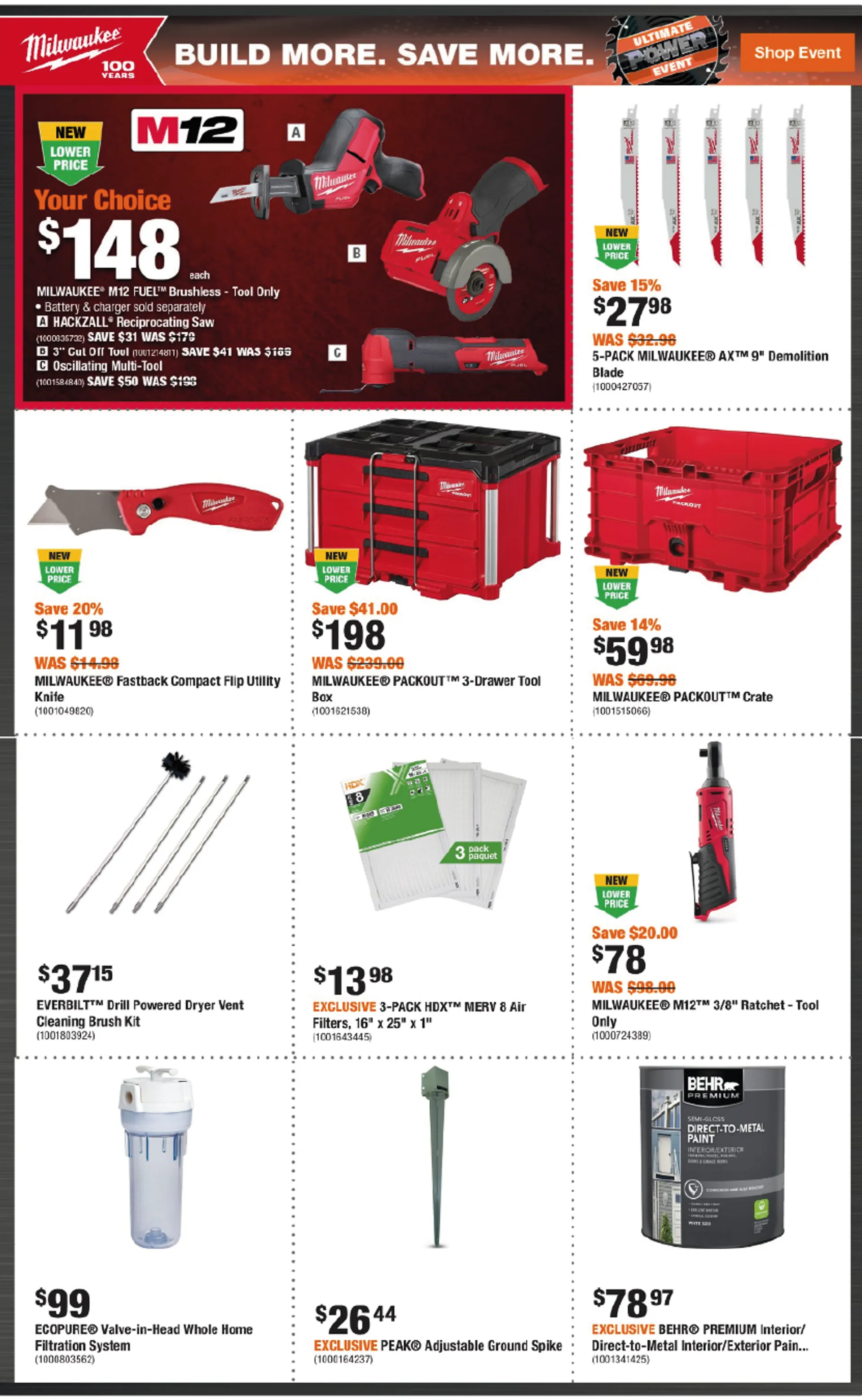 The Home Depot Clearance Sale from August 22 to August 28 2024 - flyer page 5