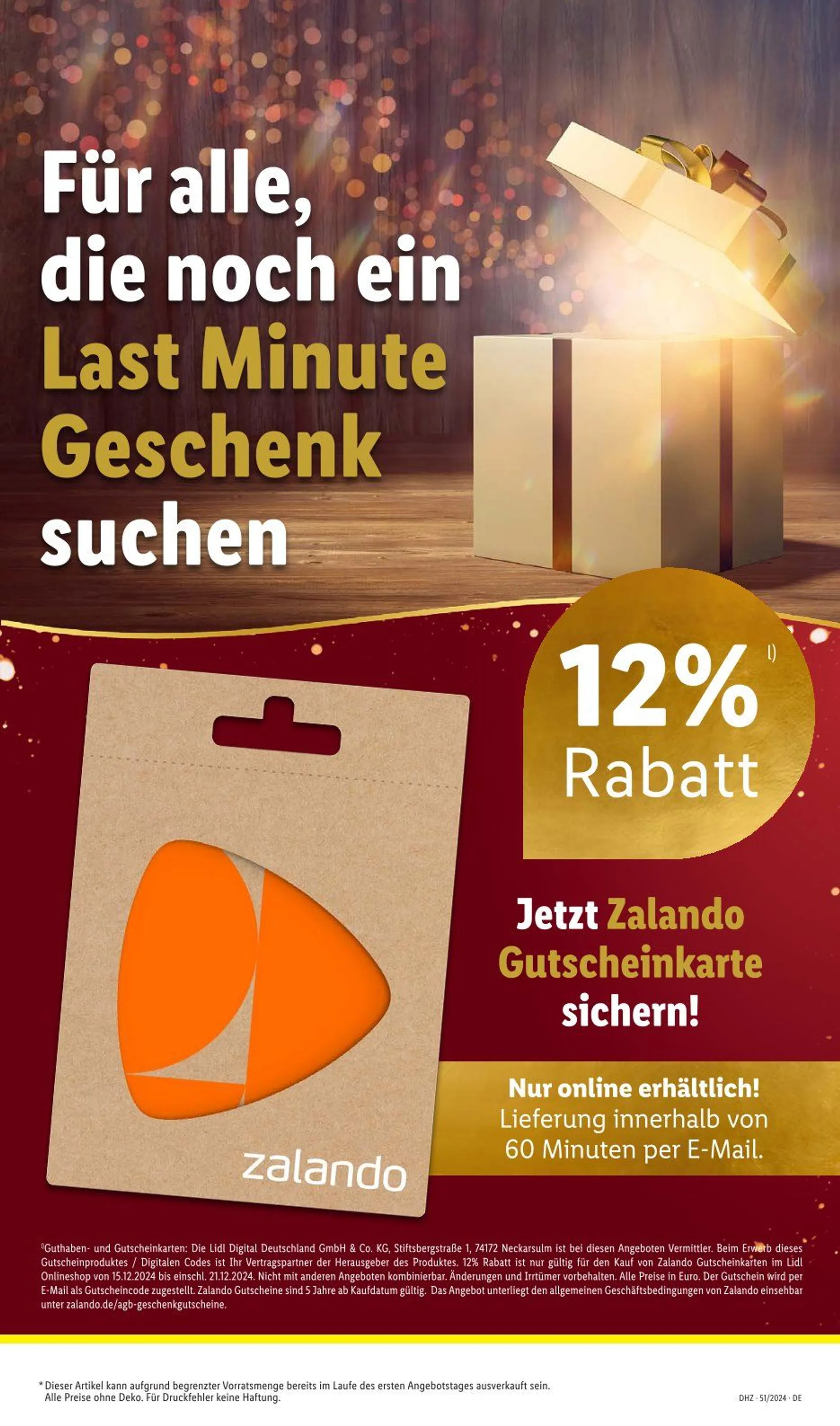 Lidl Prospekt von 16. Dezember bis 21. Dezember 2024 - Prospekt seite 61