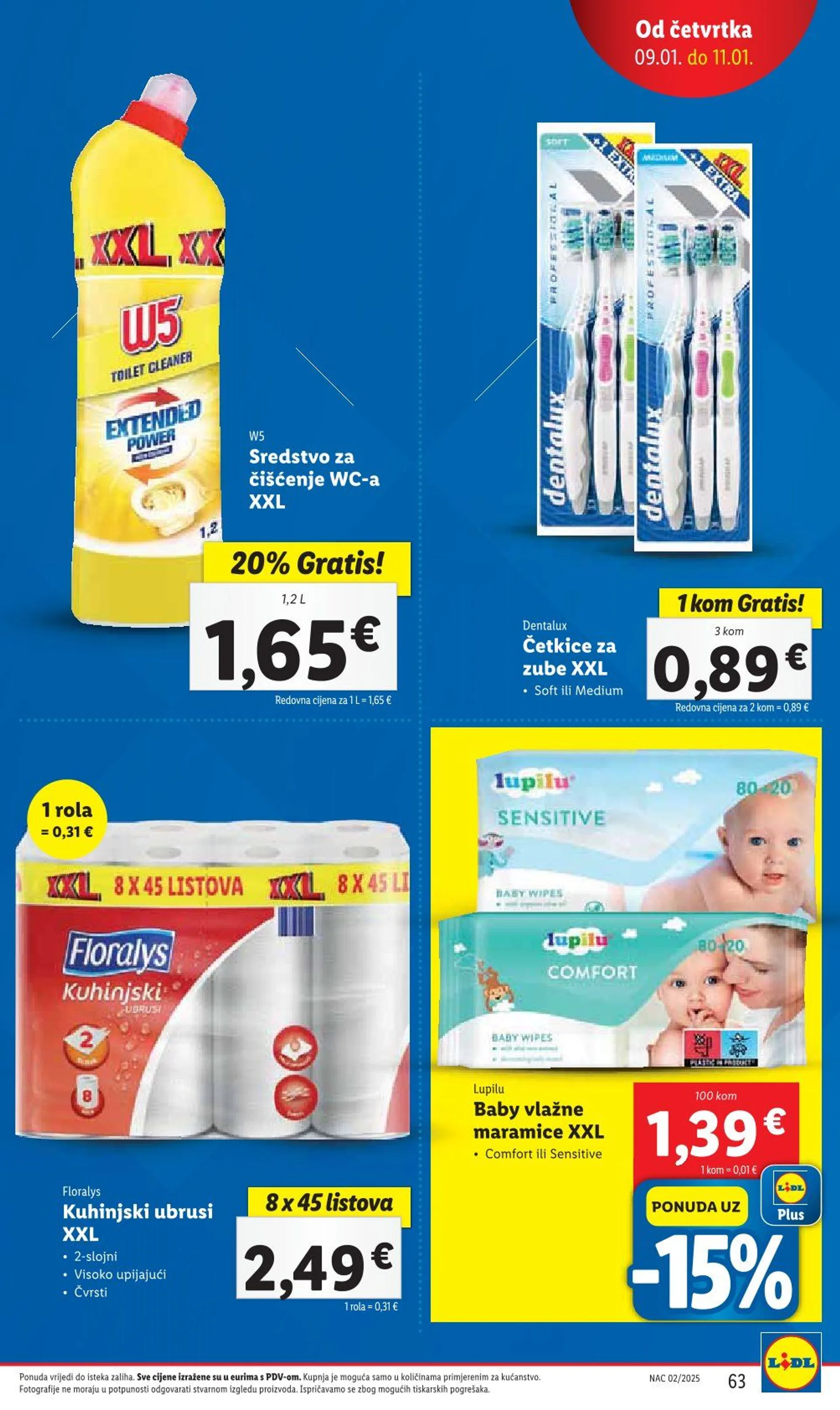 Katalog Lidl Posebna ponuda trgovine od 7. siječnja do 11. siječnja 2025. - Pregled Stranica 63