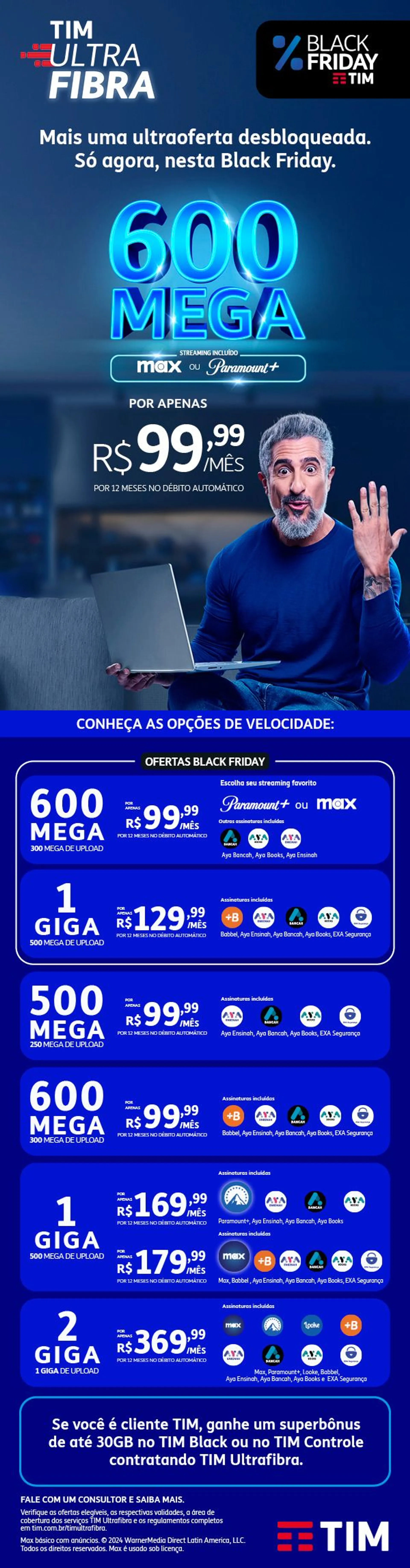 Encarte de TIM Black Friday  1 de dezembro até 2 de dezembro 2024 - Pagina 