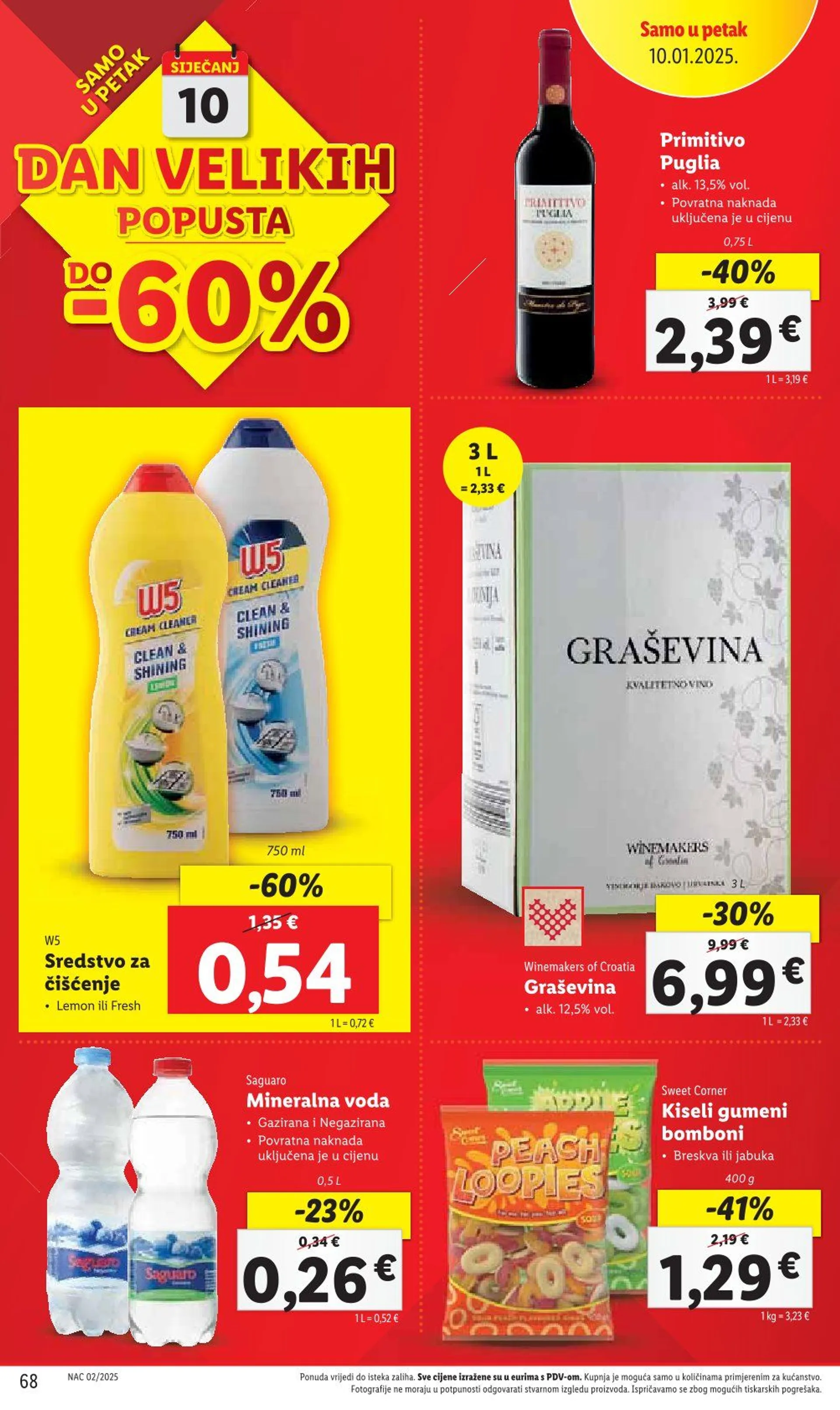 Katalog Lidl Posebna ponuda trgovine od 7. siječnja do 11. siječnja 2025. - Pregled Stranica 68