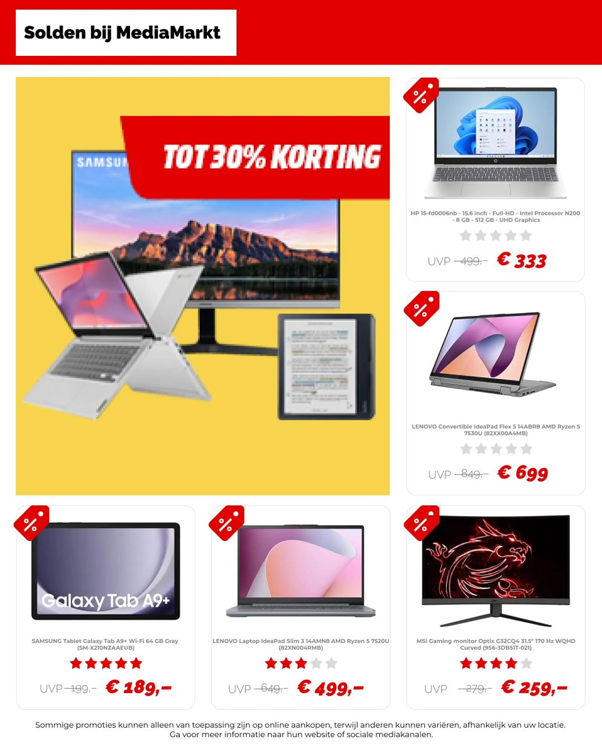 SPECIALE PROMOTIES VAN MEDIAMARKT van 23 juli tot 6 augustus 2024 - folder pagina 6