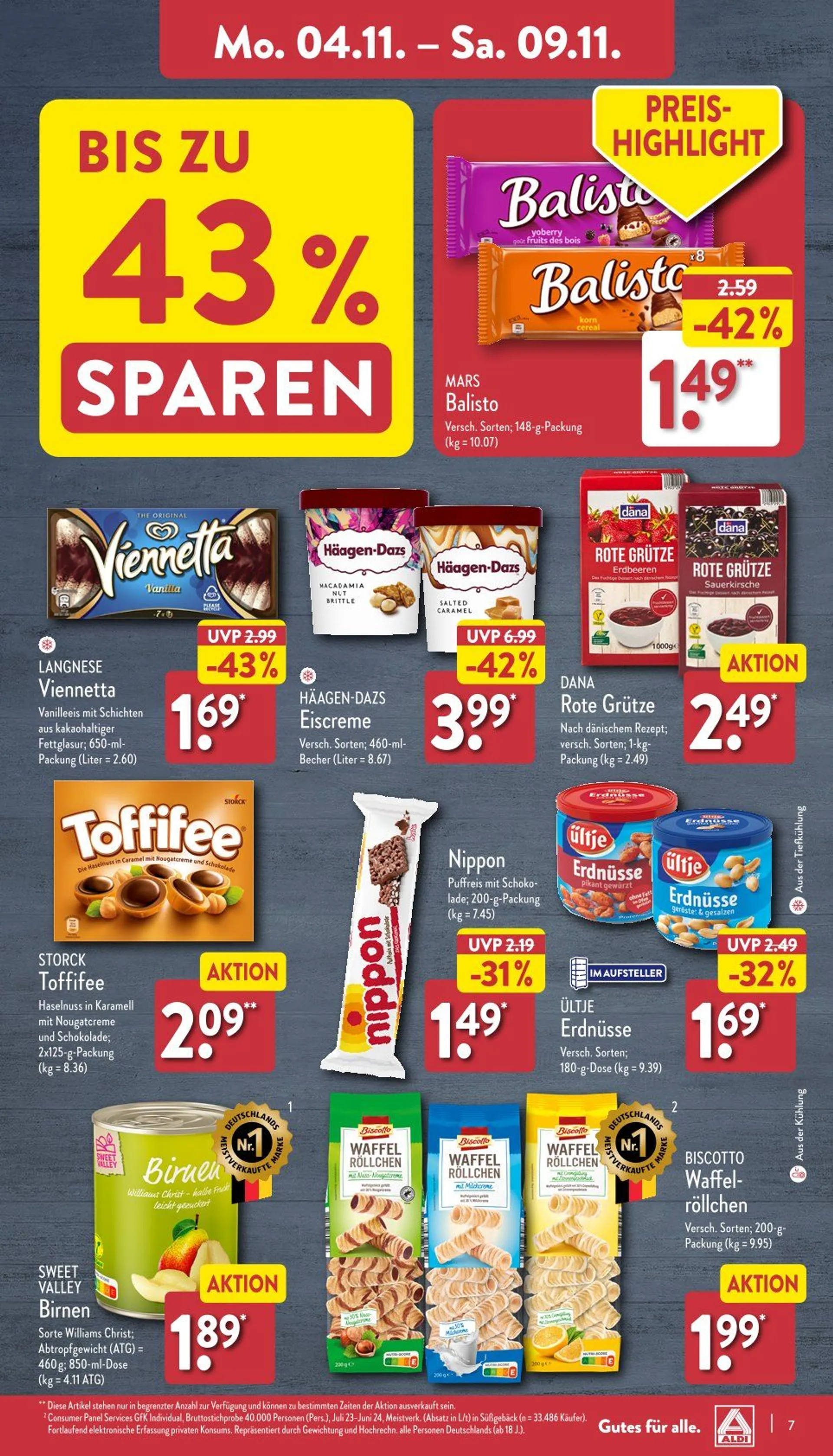 Aldi Nord Prospekt von 4. November bis 11. November 2024 - Prospekt seite 7