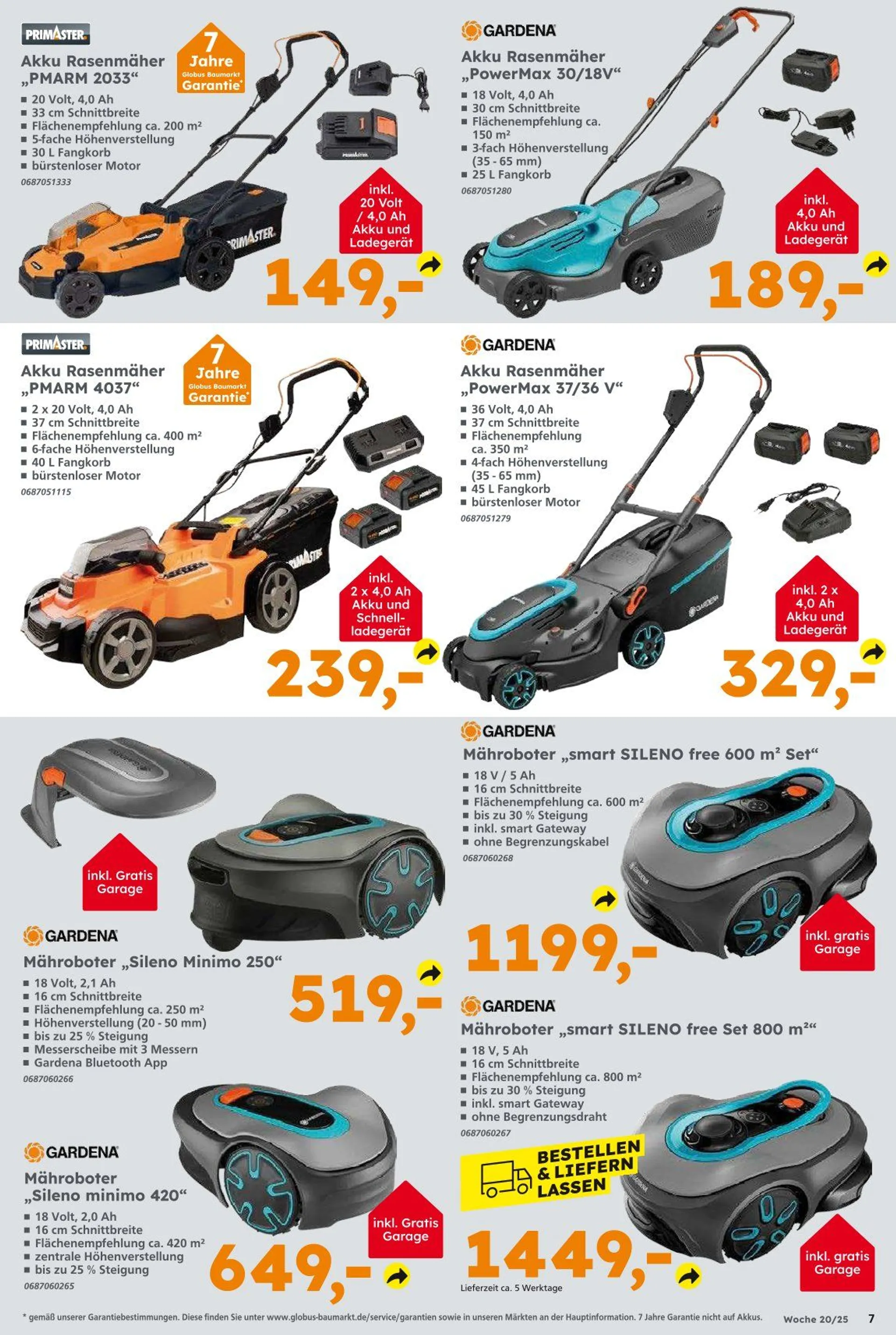 Globus Baumarkt Prospekt von 11. Mai bis 17. Mai 2025 - Prospekt seite 7