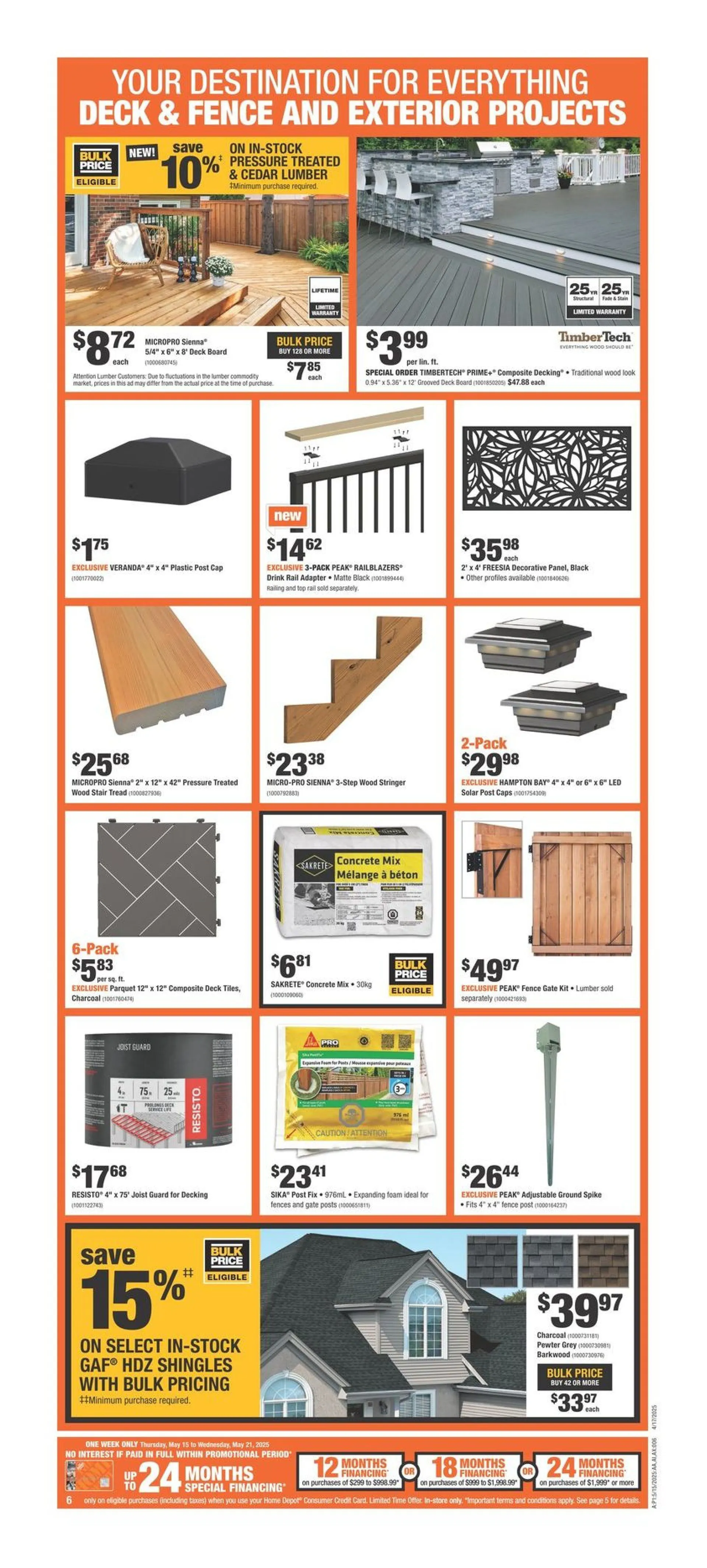 The Home Depot Sales from May 15 to May 28 2025 - flyer page 7