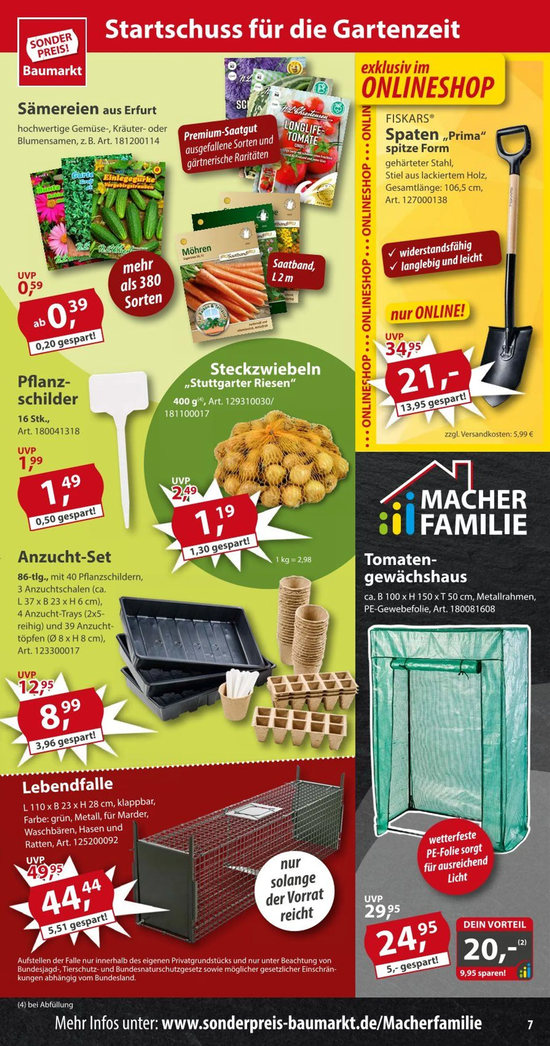 Sonderpreis-Baumarkt Prospekte von 20. Februar bis 21. Februar 2025 - Prospekt seite 7