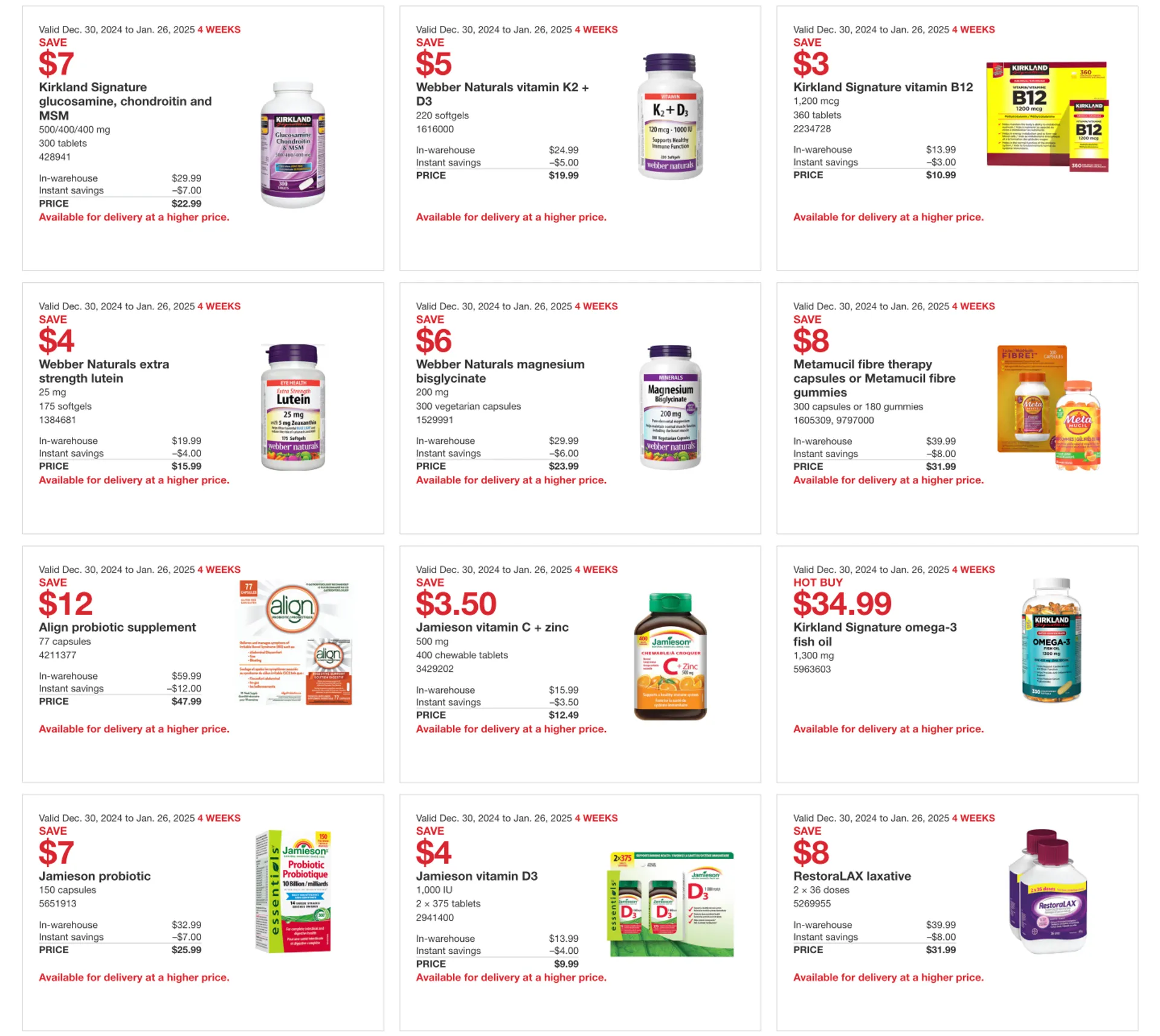 Costco Weekly deals! from January 7 to January 15 2025 - flyer page 6