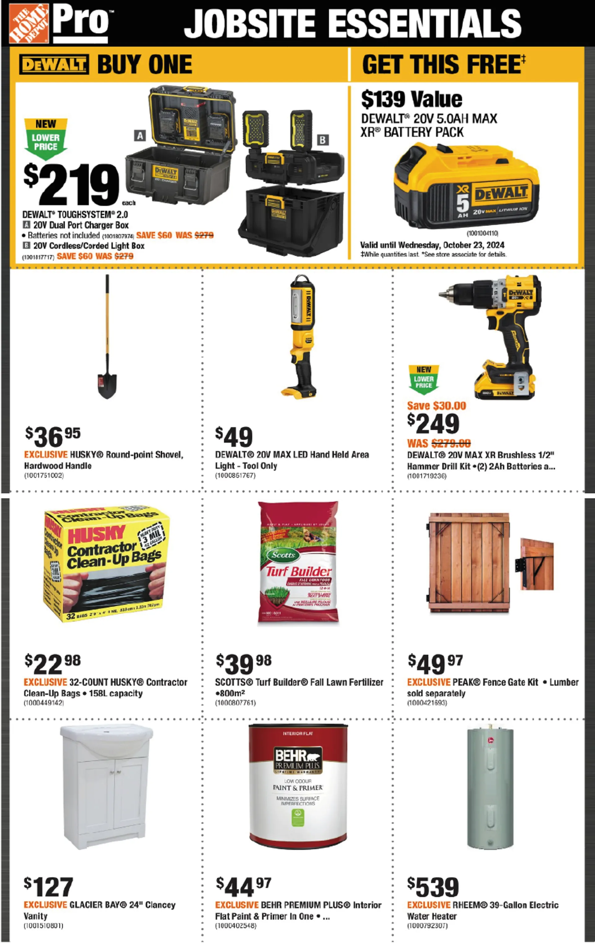 The Home Depot Clearance Sale from August 22 to August 28 2024 - flyer page 6