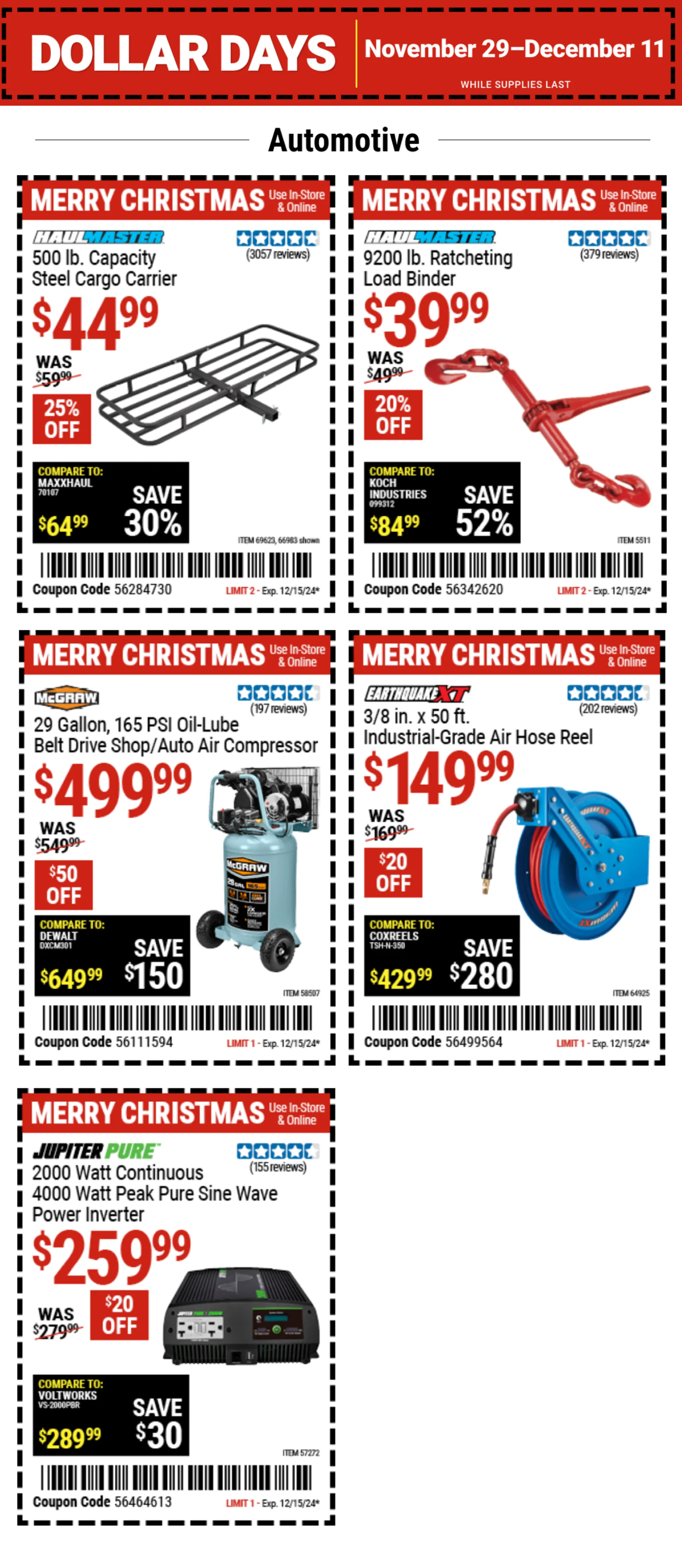 Weekly ad Christmas Coupons from December 9 to December 15 2024 - Page 7