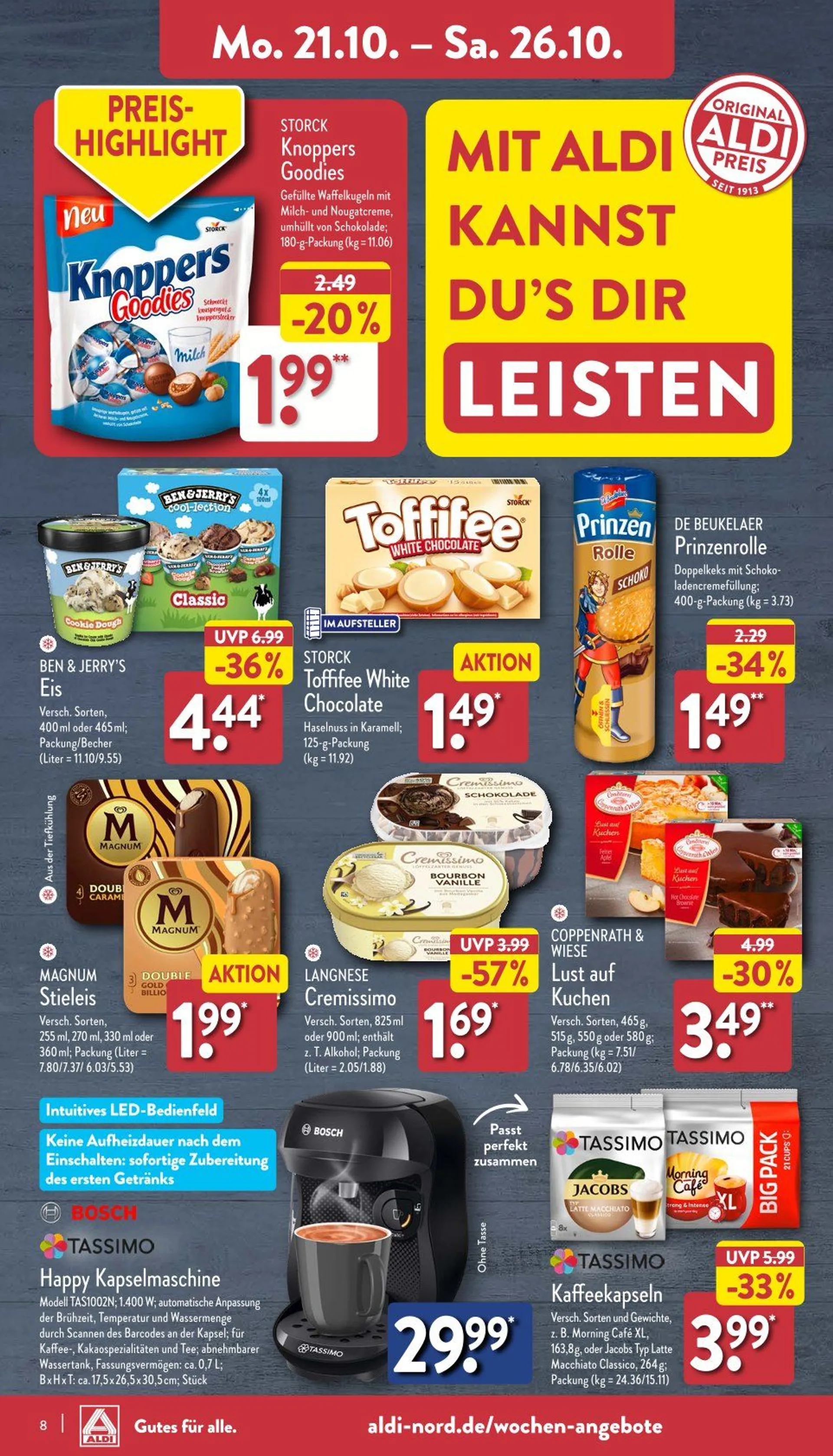 Aldi Nord Prospekt von 21. Oktober bis 26. Oktober 2024 - Prospekt seite 9