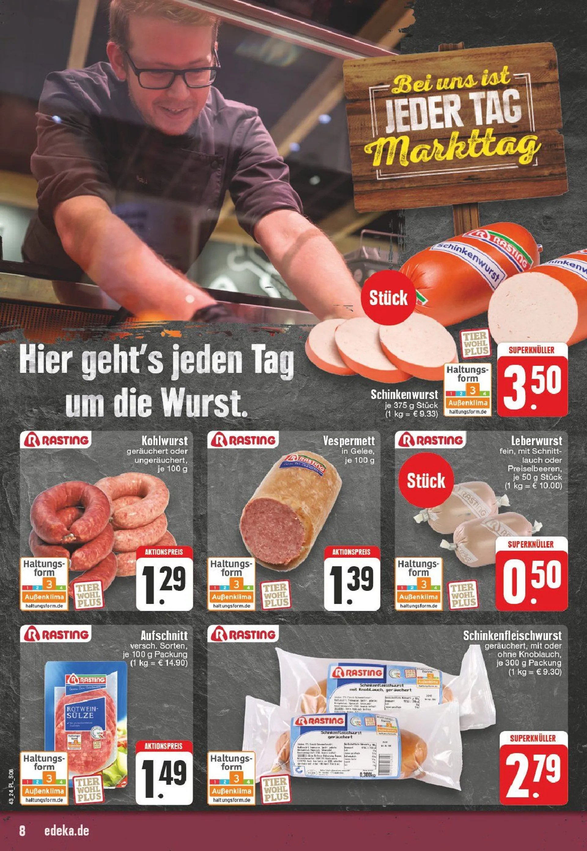 Edeka Prospekt von 21. Oktober bis 28. Oktober 2024 - Prospekt seite 8