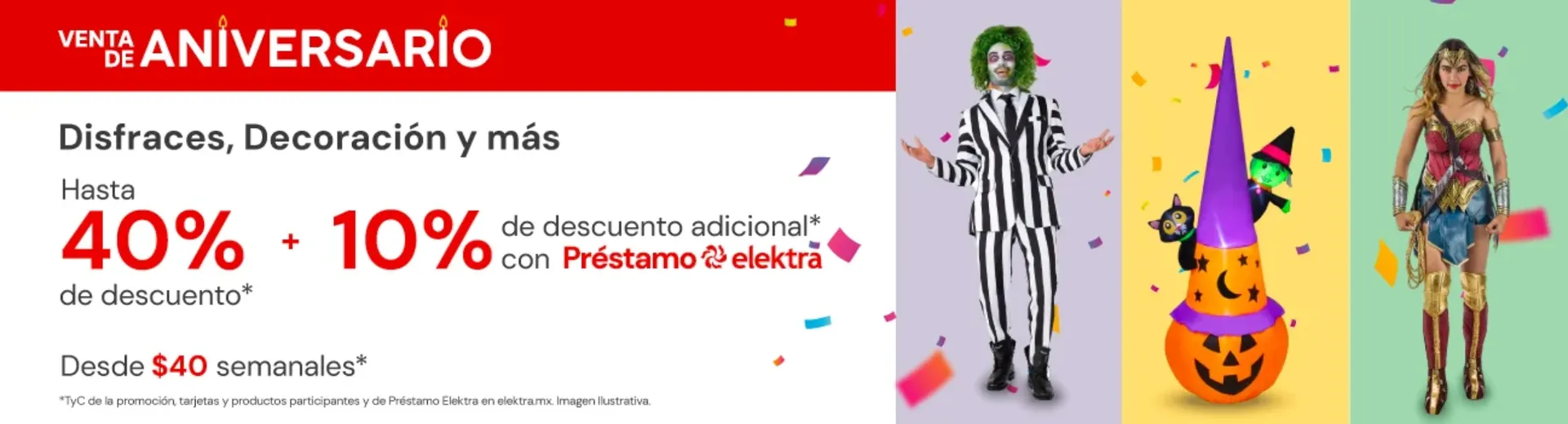 Catálogo de Elektra ofertas de Halloween: Disfraces y máscaras 5 de octubre al 22 de octubre 2024 - Pagina 1